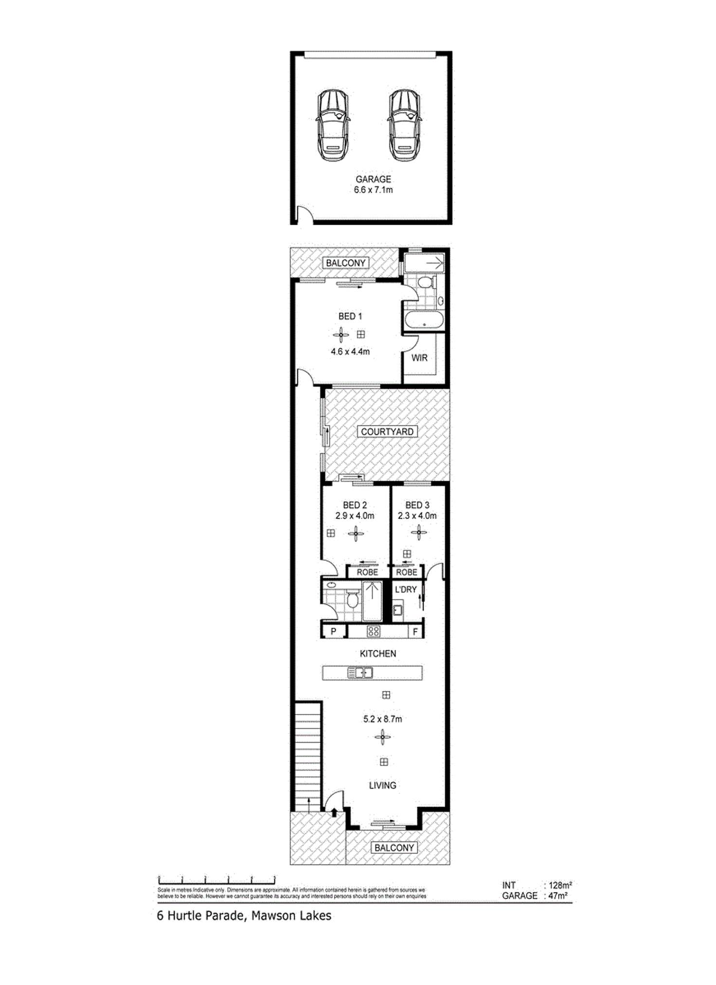 Floorplan of Homely apartment listing, 4/6-8 Hurtle Parade, Mawson Lakes SA 5095