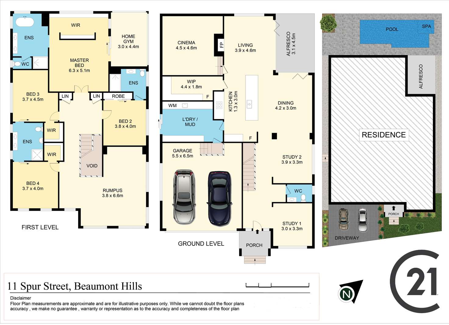 Floorplan of Homely house listing, 11 Spur Street, Beaumont Hills NSW 2155