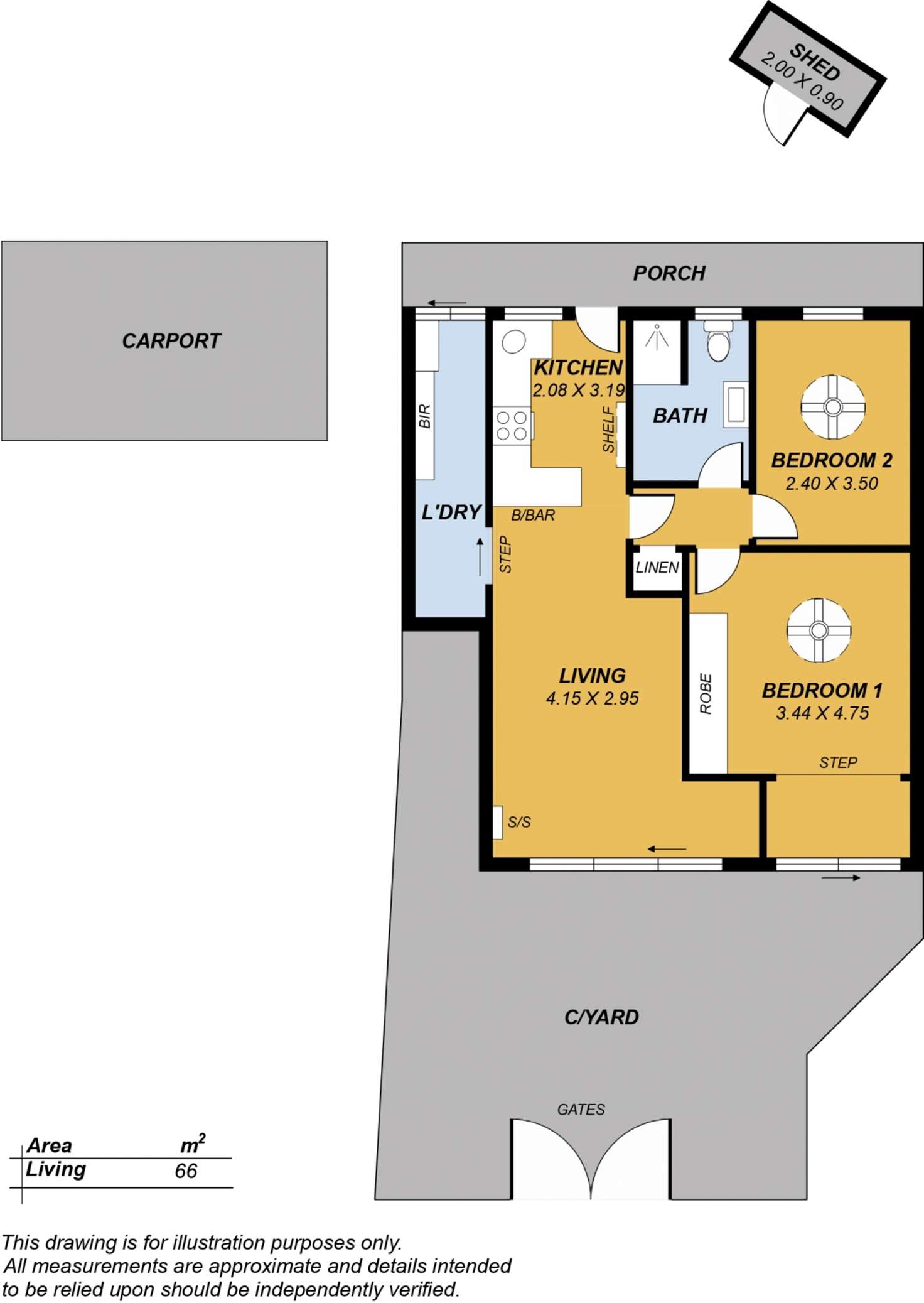 Floorplan of Homely house listing, 2/75 Mooringe Avenue, Camden Park SA 5038