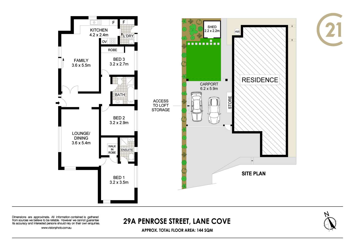 Floorplan of Homely house listing, 29a Penrose Street, Lane Cove NSW 2066