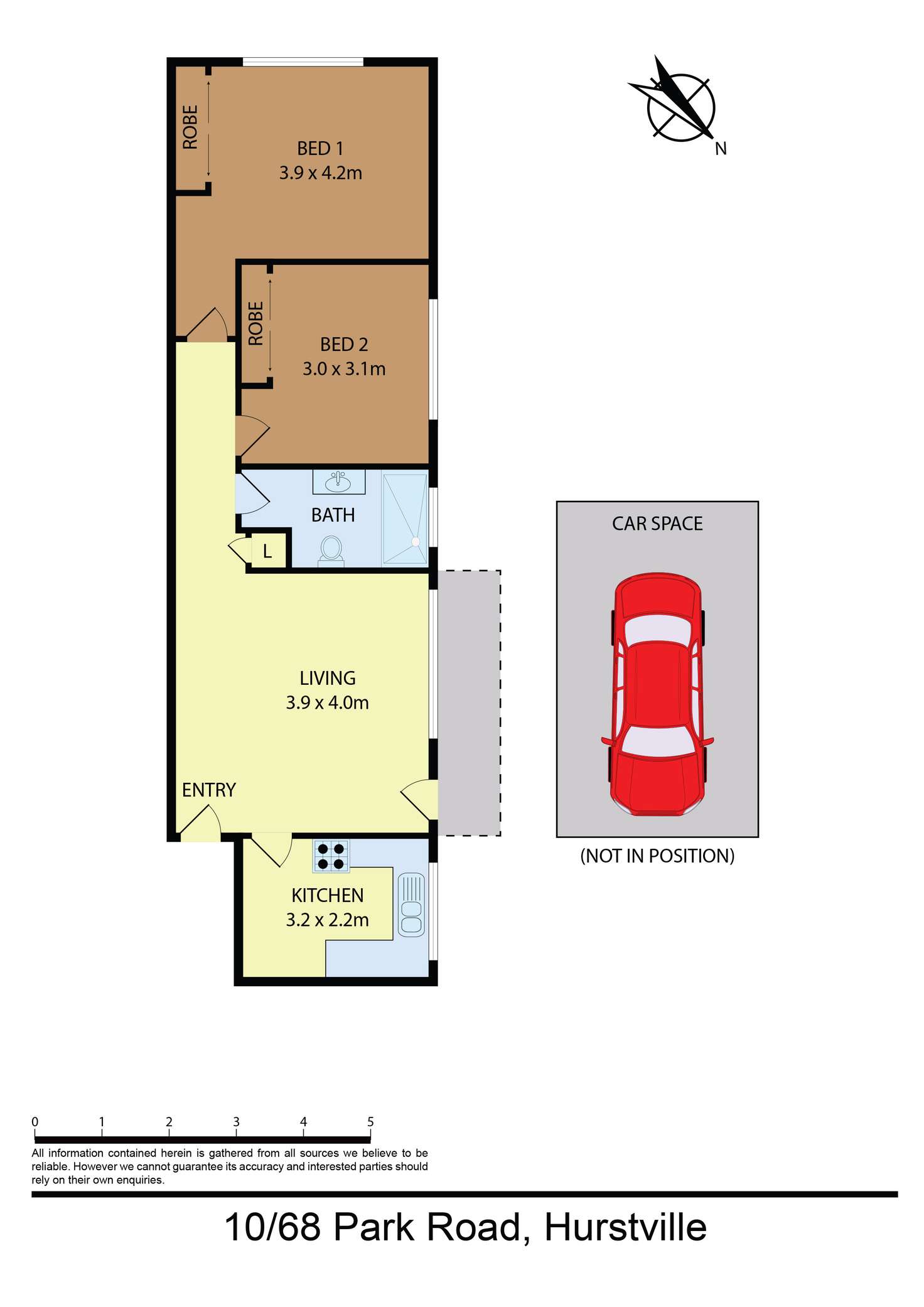 Floorplan of Homely unit listing, 10/68 Park Road, Hurstville NSW 2220