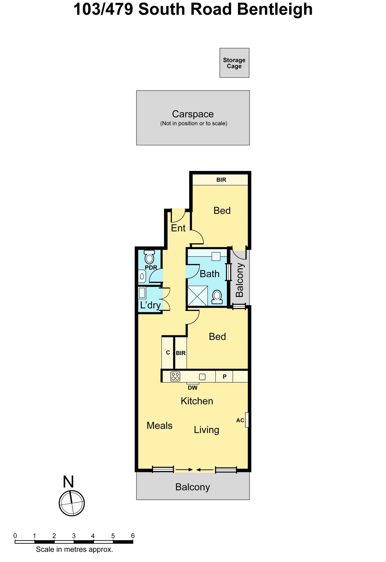 Floorplan of Homely apartment listing, 103/479-481 South Road, Bentleigh VIC 3204