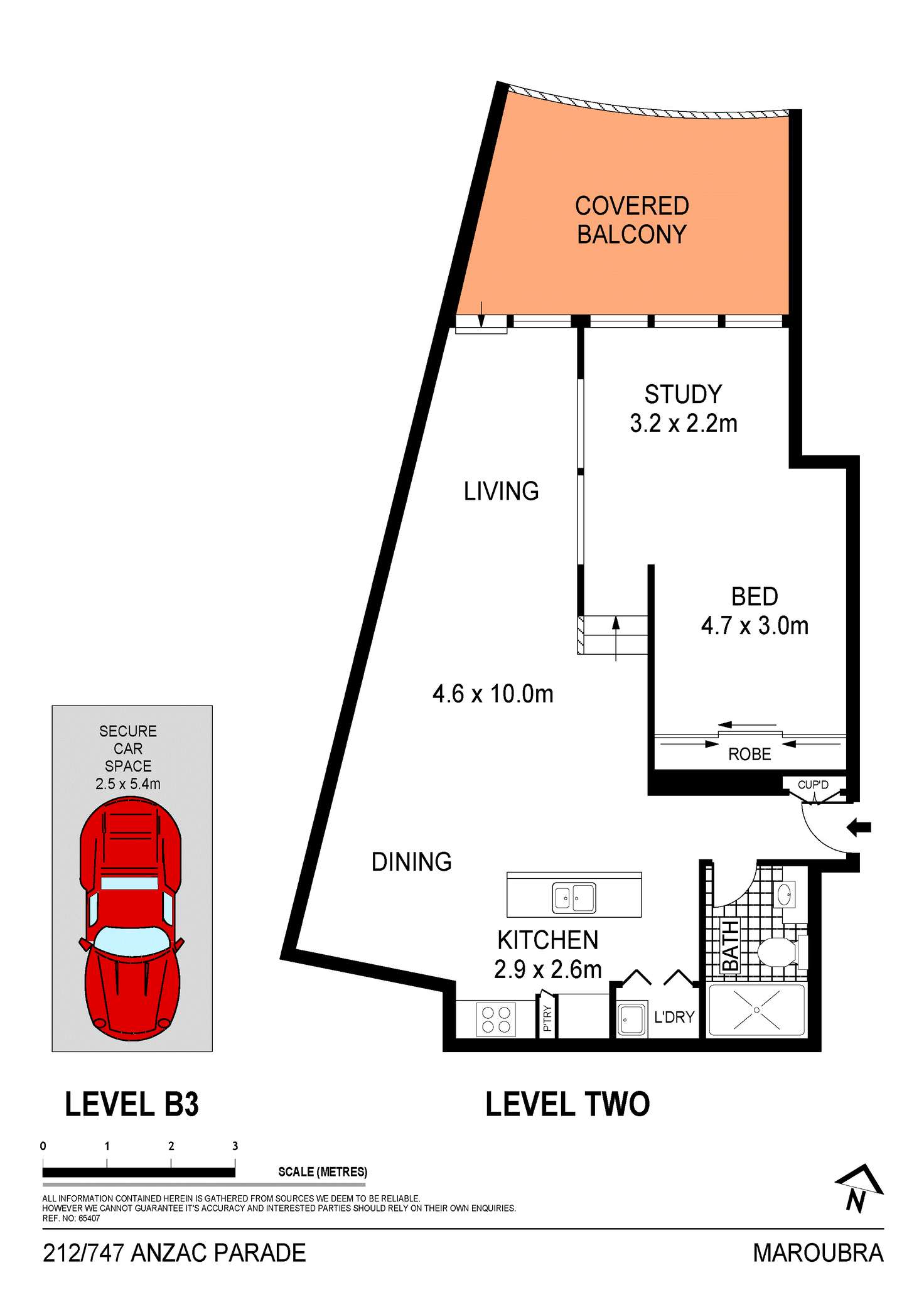 Floorplan of Homely apartment listing, 212/747 Anzac Parade, Maroubra NSW 2035