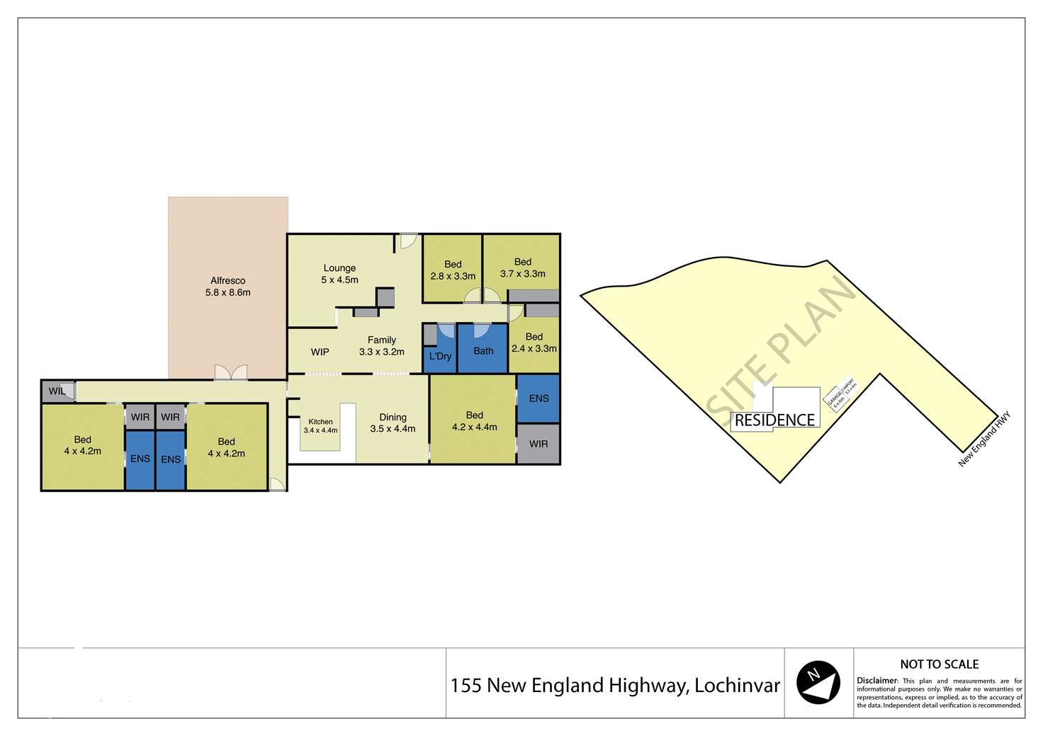 Floorplan of Homely house listing, 155 New England Highway, Lochinvar NSW 2321