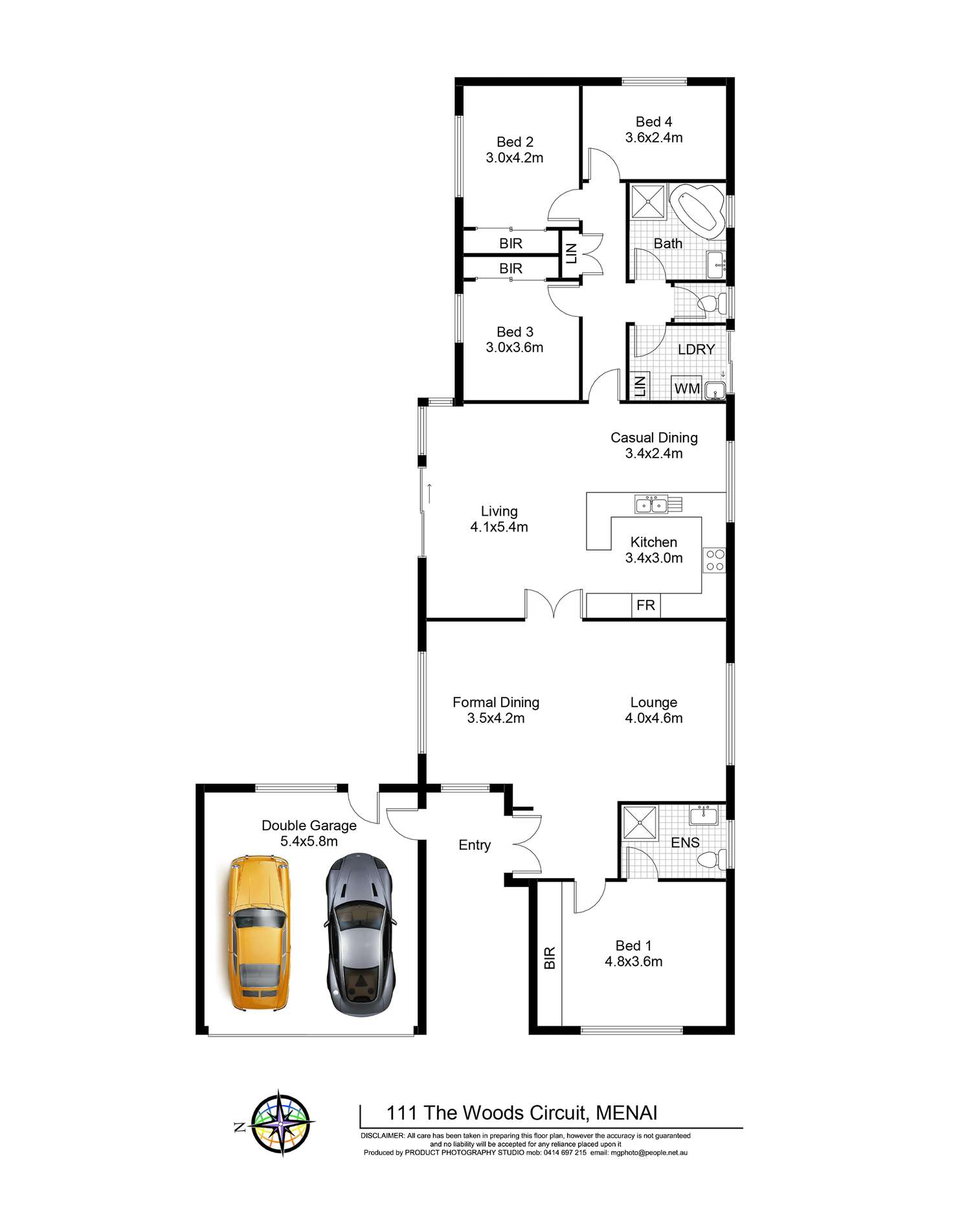 Floorplan of Homely house listing, 111 The Woods Circuit, Menai NSW 2234