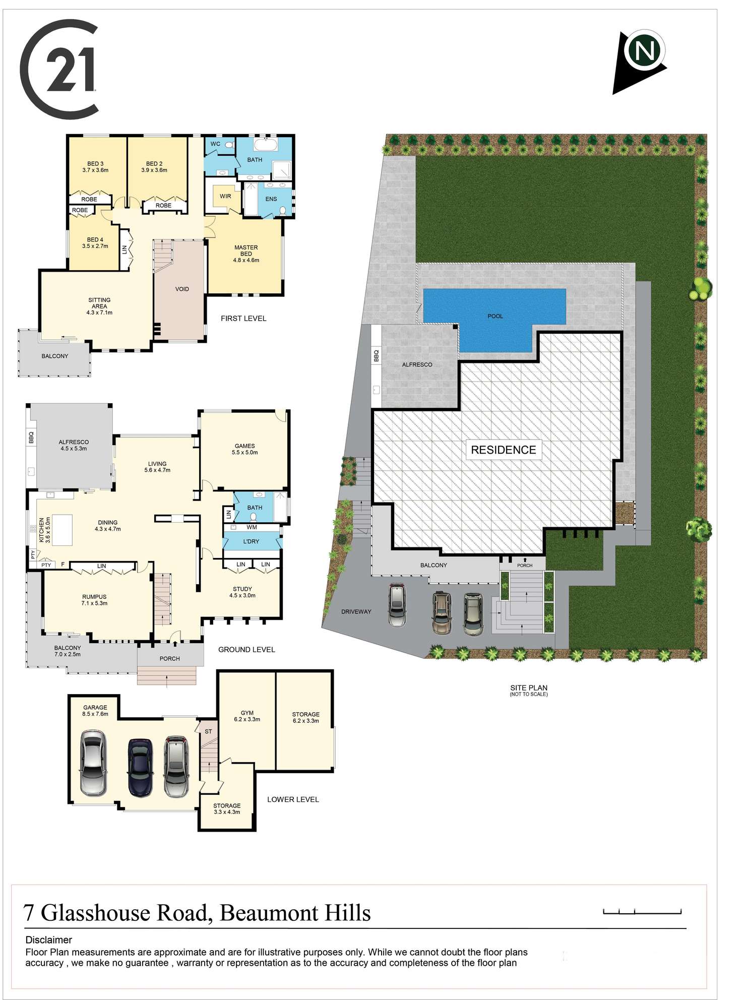 Floorplan of Homely house listing, 7 Glasshouse Road, Beaumont Hills NSW 2155
