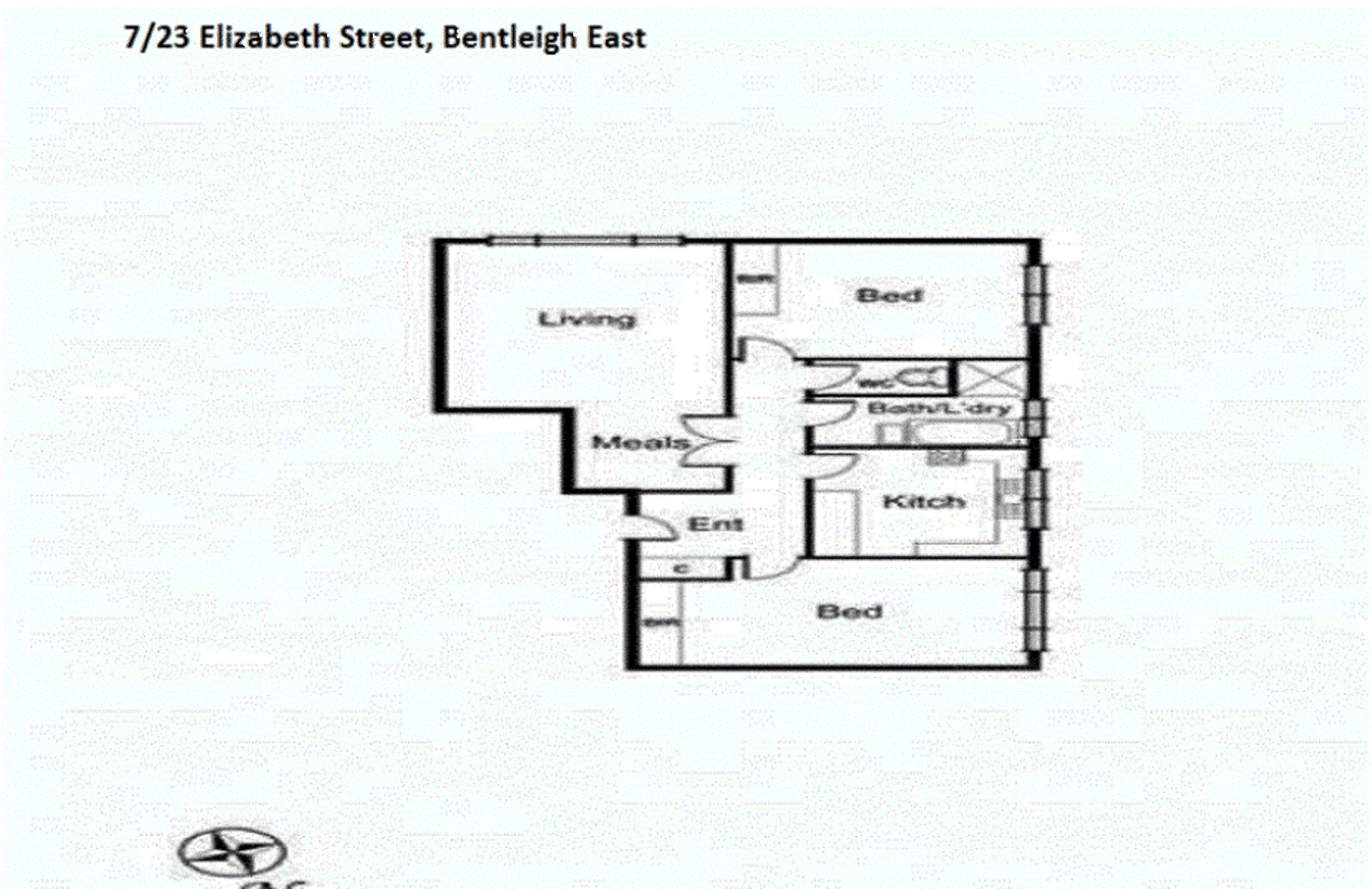 Floorplan of Homely apartment listing, 7/23 Elizabeth Street, Bentleigh East VIC 3165
