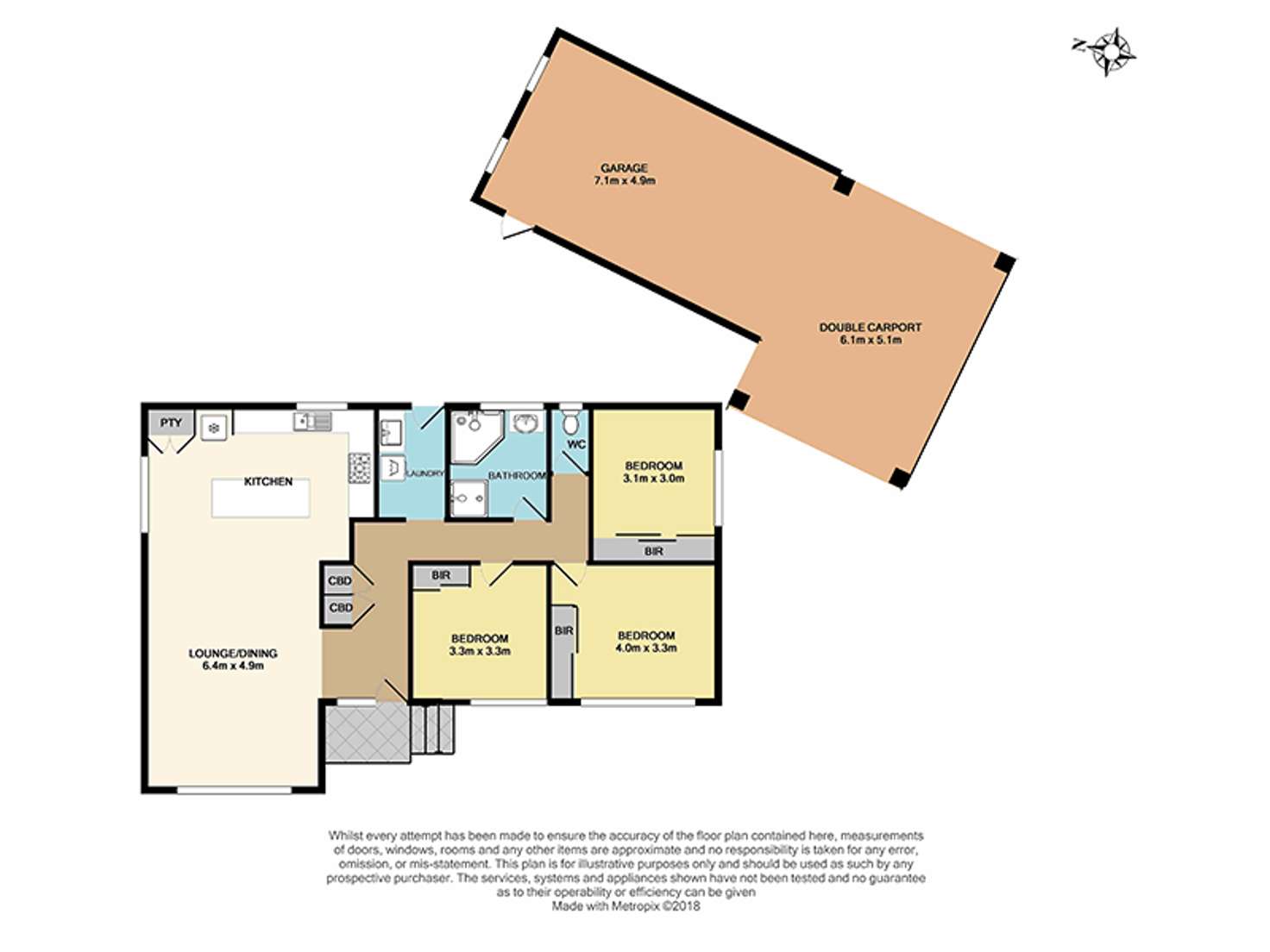 Floorplan of Homely house listing, 1 Chandor Court, Notting Hill VIC 3168