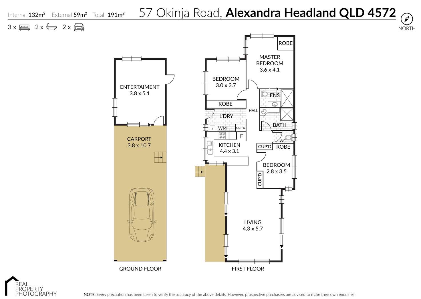 Floorplan of Homely house listing, 57 Okinja Road, Alexandra Headland QLD 4572