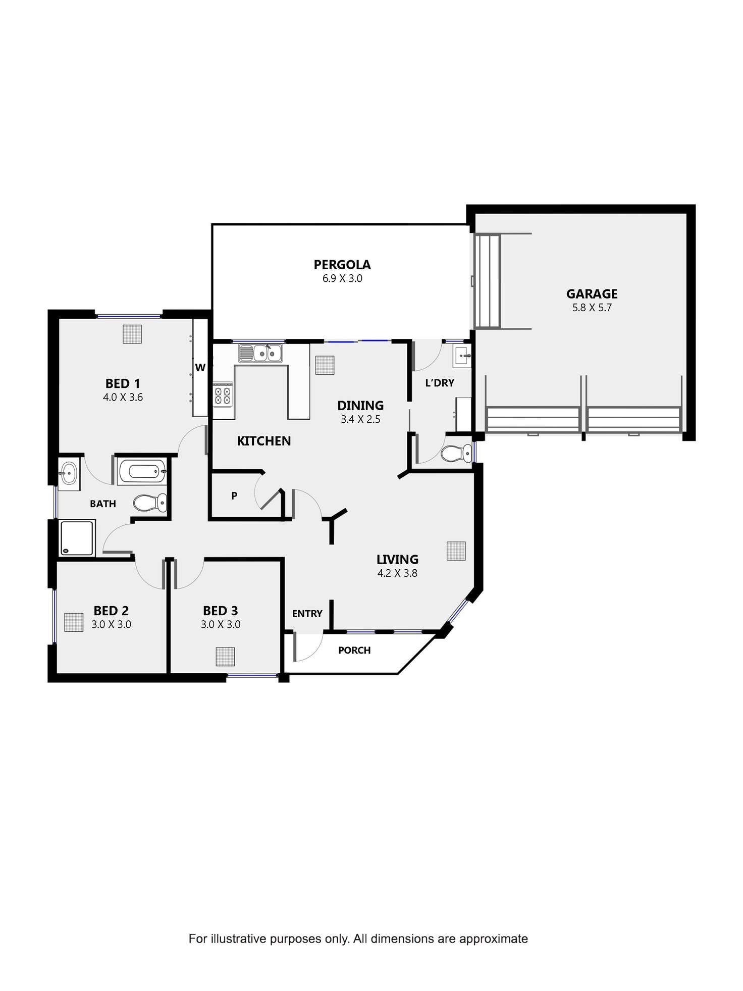 Floorplan of Homely house listing, 3/6 Douglas Street, Flinders Park SA 5025