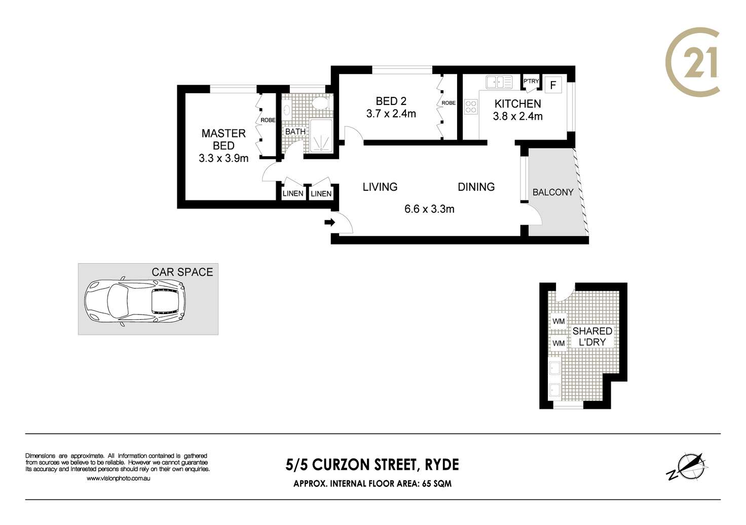 Floorplan of Homely apartment listing, 5/5 Curzon Street, Ryde NSW 2112