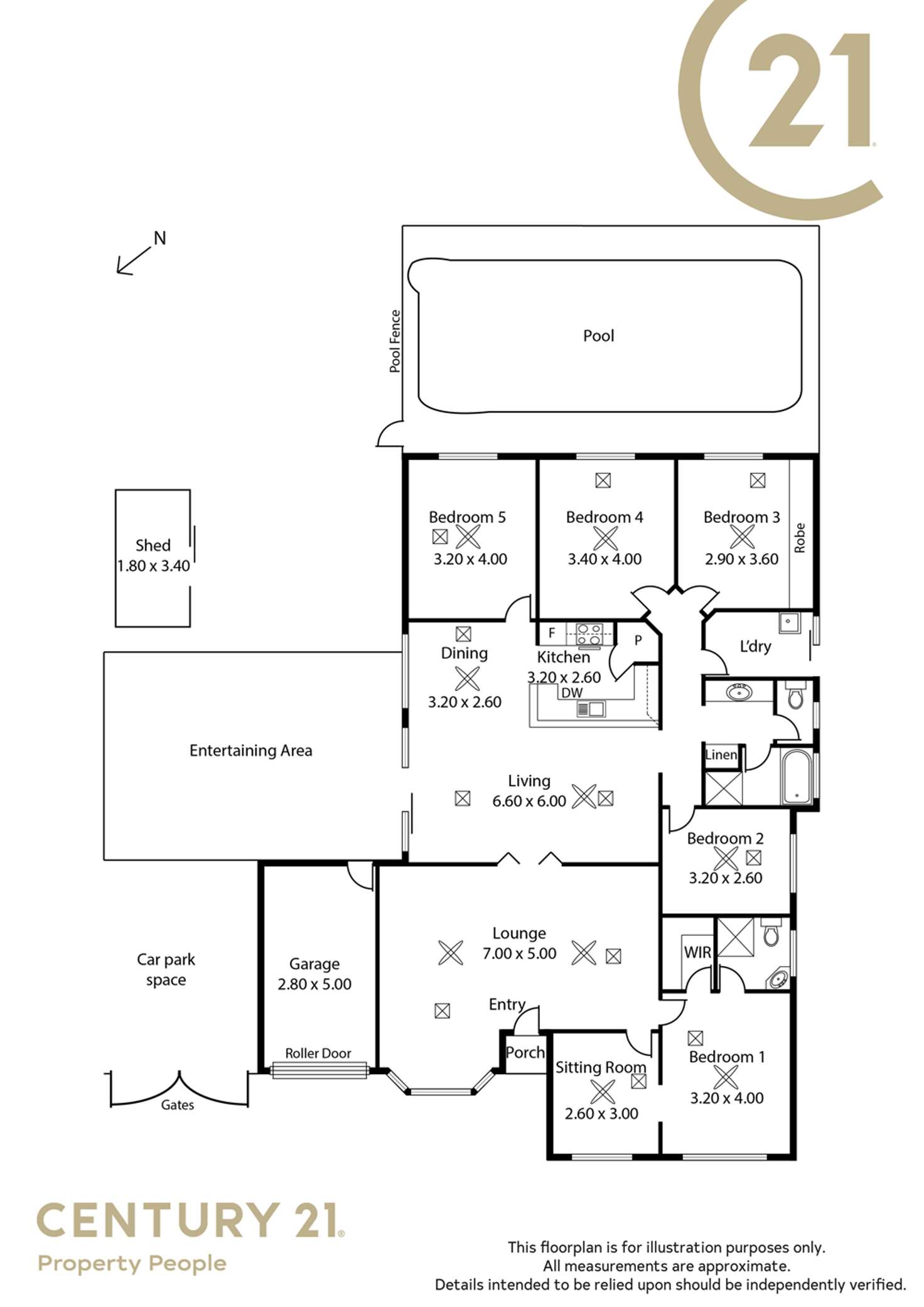 Floorplan of Homely house listing, 22 Omega Drive, Blakeview SA 5114