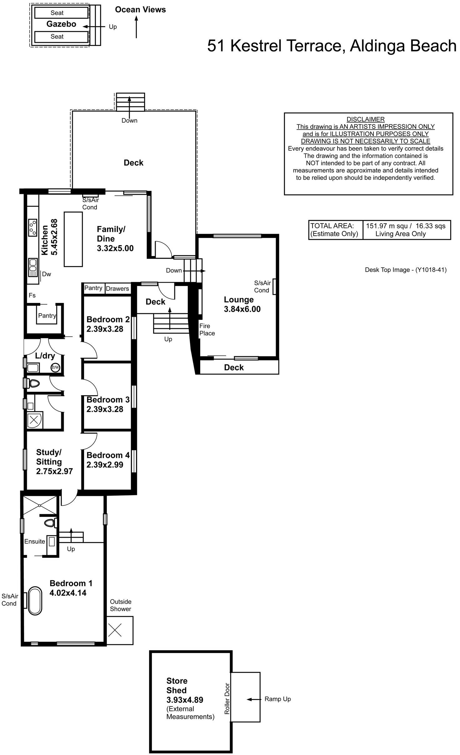 Floorplan of Homely house listing, 51 Kestrel Terrace, Aldinga Beach SA 5173