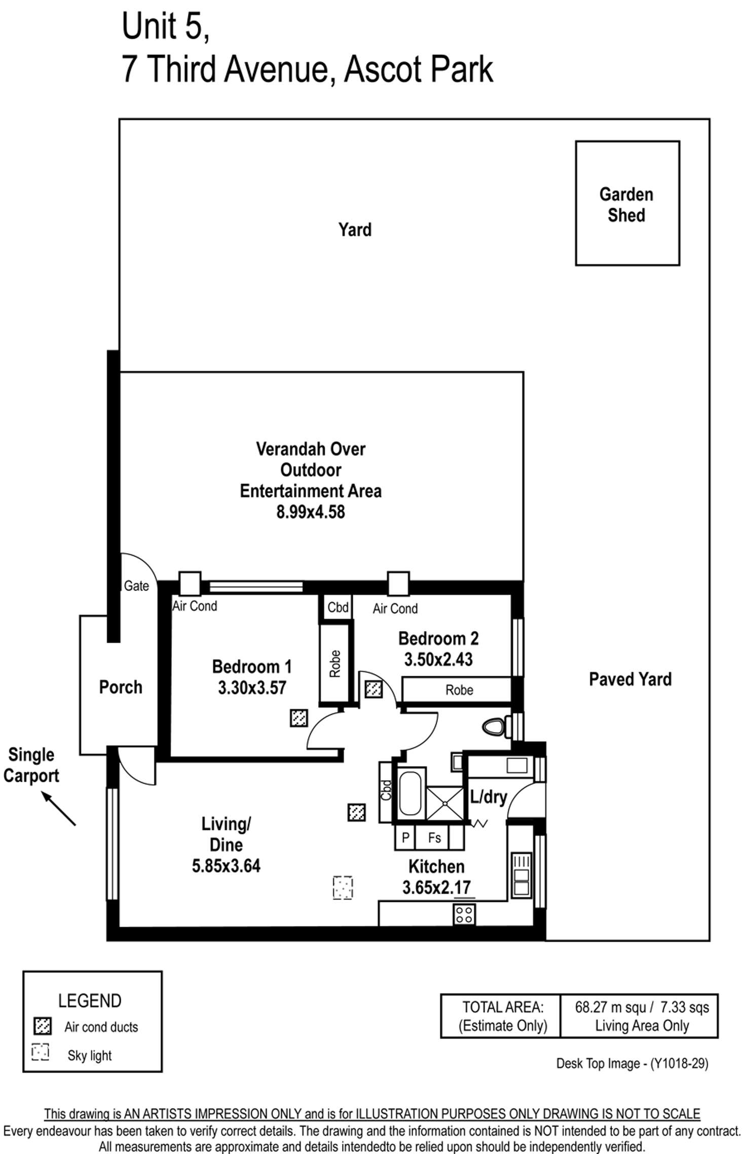 Floorplan of Homely unit listing, 5/7 Third Avenue, Ascot Park SA 5043