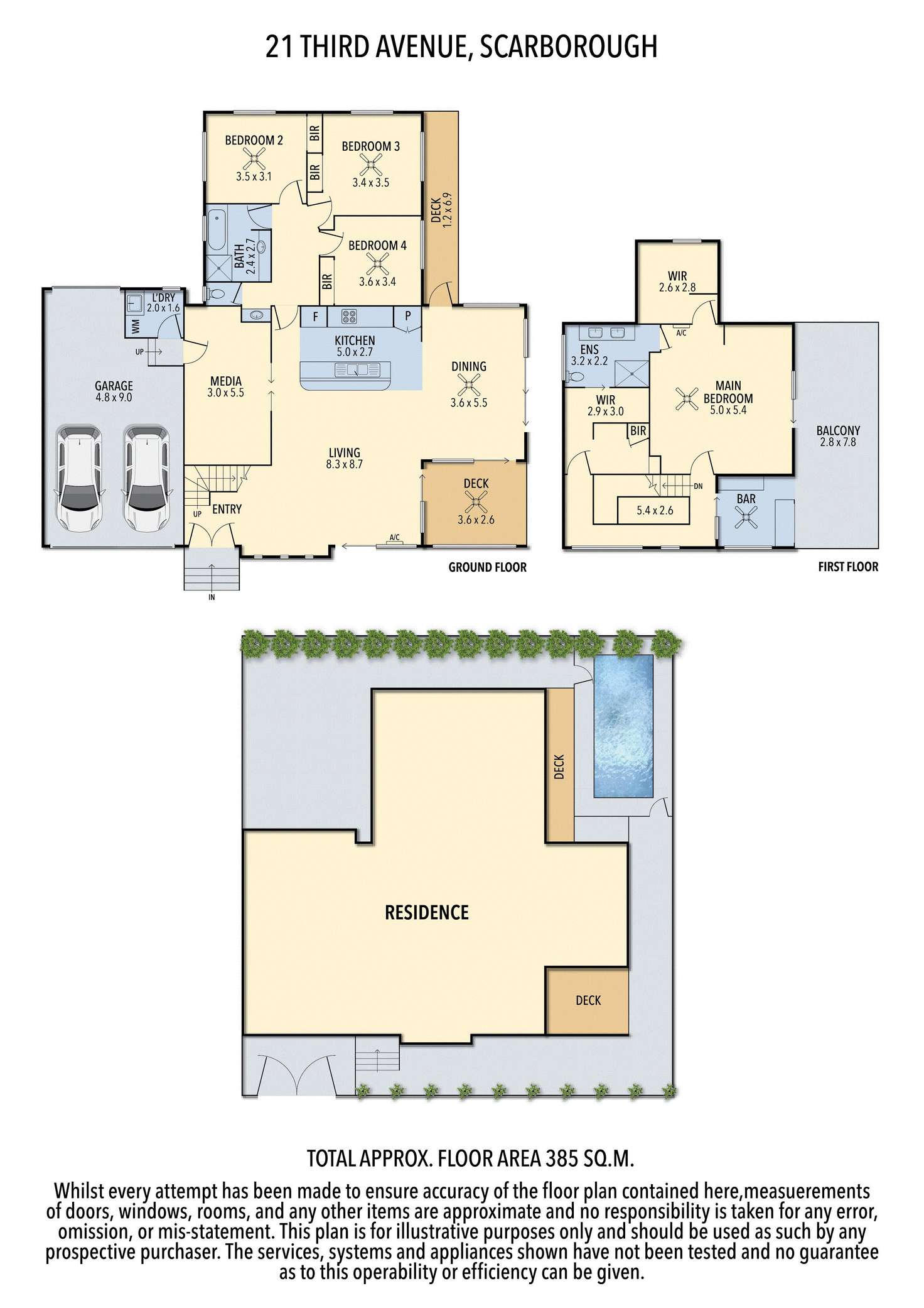 Floorplan of Homely house listing, 21 Third Ave, Scarborough QLD 4020