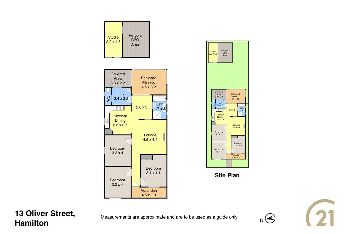 Floorplan of Homely house listing, 13 Oliver Street, Hamilton NSW 2303