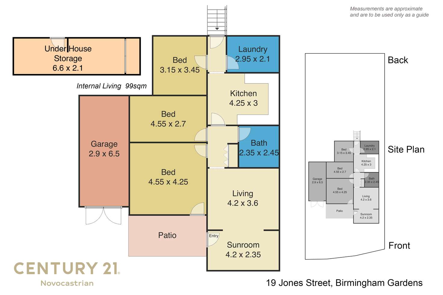 Floorplan of Homely house listing, 19 Jones Street, Birmingham Gardens NSW 2287