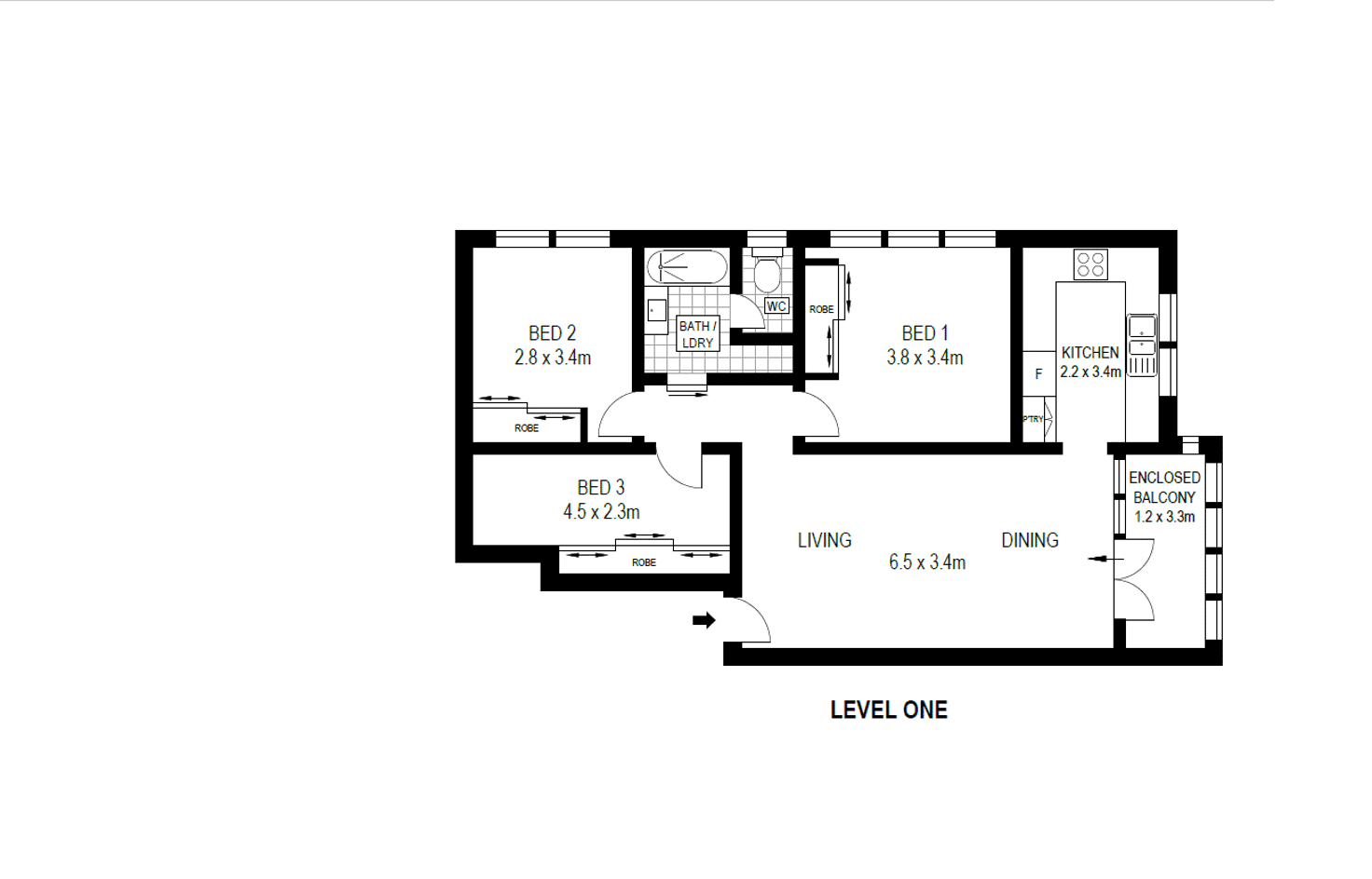Floorplan of Homely apartment listing, 7/20 Monomeeth Street, Bexley NSW 2207