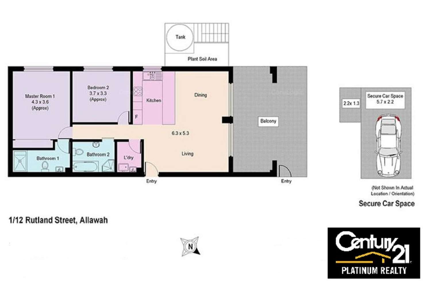 Floorplan of Homely apartment listing, 1/12-14 Rutland St, Allawah NSW 2218