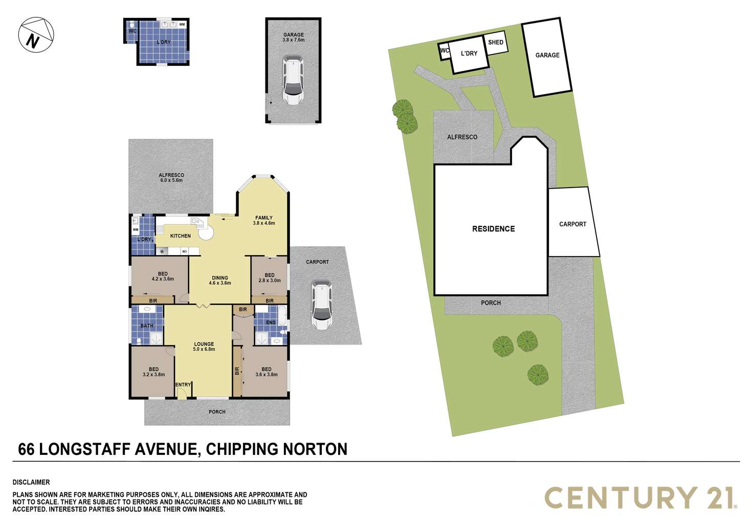 Floorplan of Homely house listing, 66 Longstaff Avenue, Chipping Norton NSW 2170