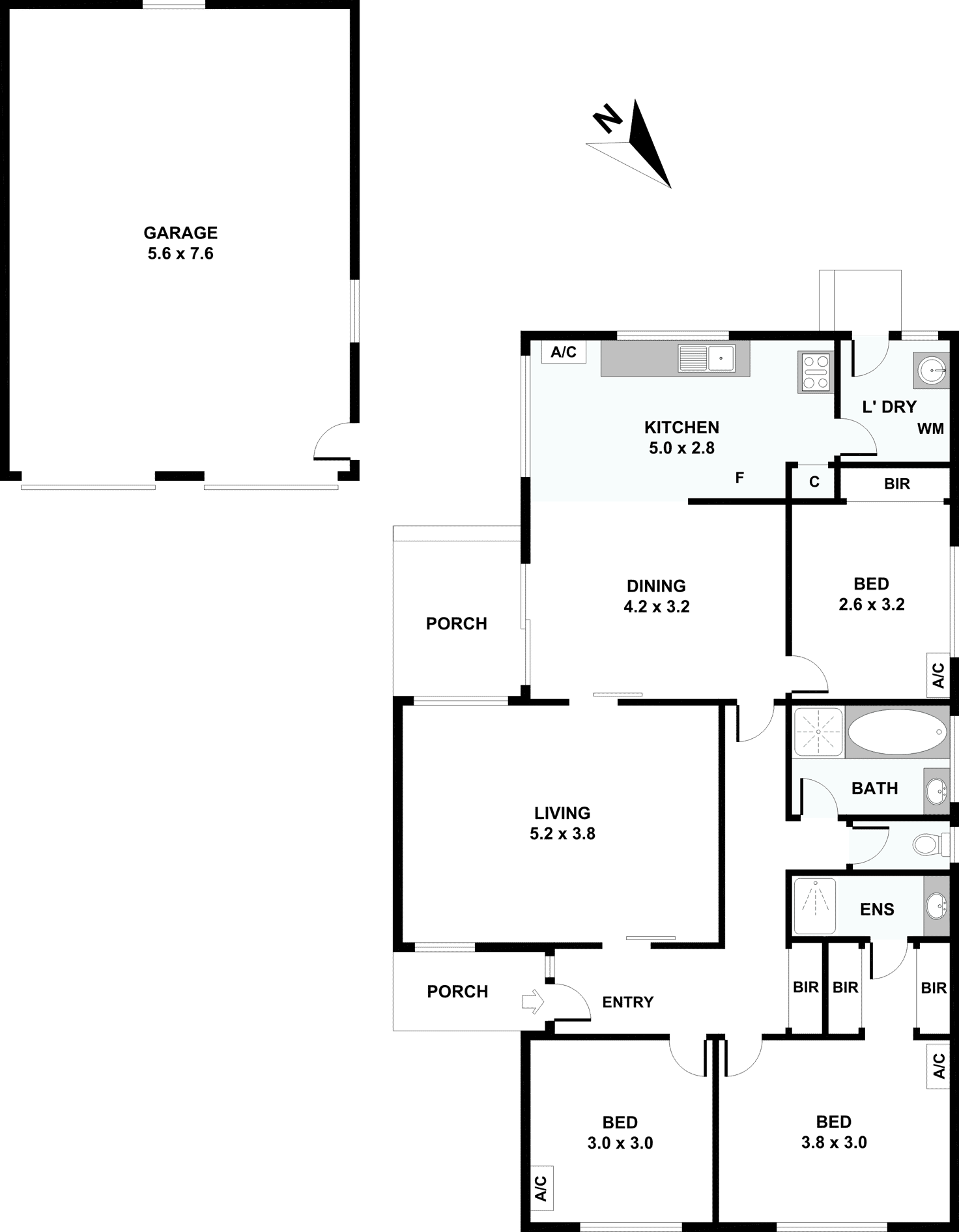 Floorplan of Homely house listing, 5 GLENN COURT, Clayton South VIC 3169