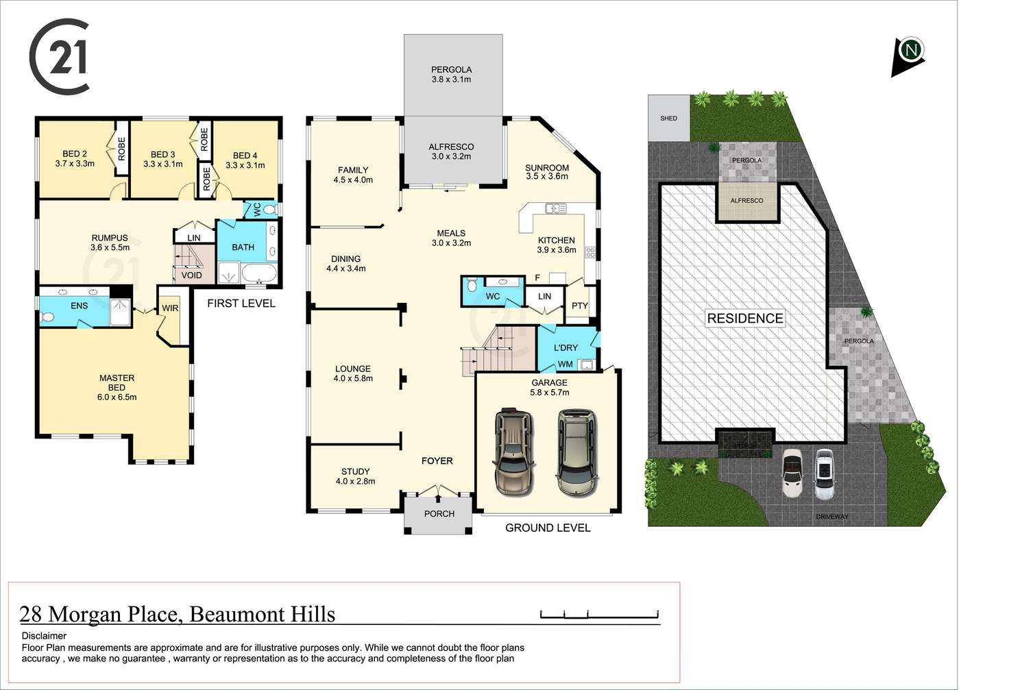Floorplan of Homely house listing, 28 Morgan Place, Beaumont Hills NSW 2155