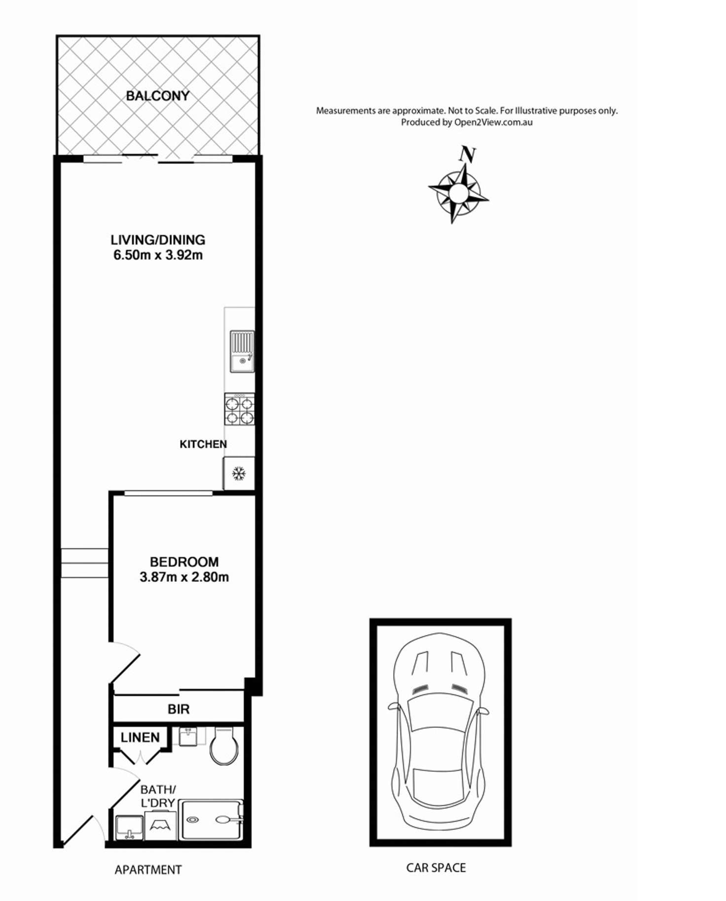Floorplan of Homely apartment listing, 25/5 Lusty Street, Wolli Creek NSW 2205