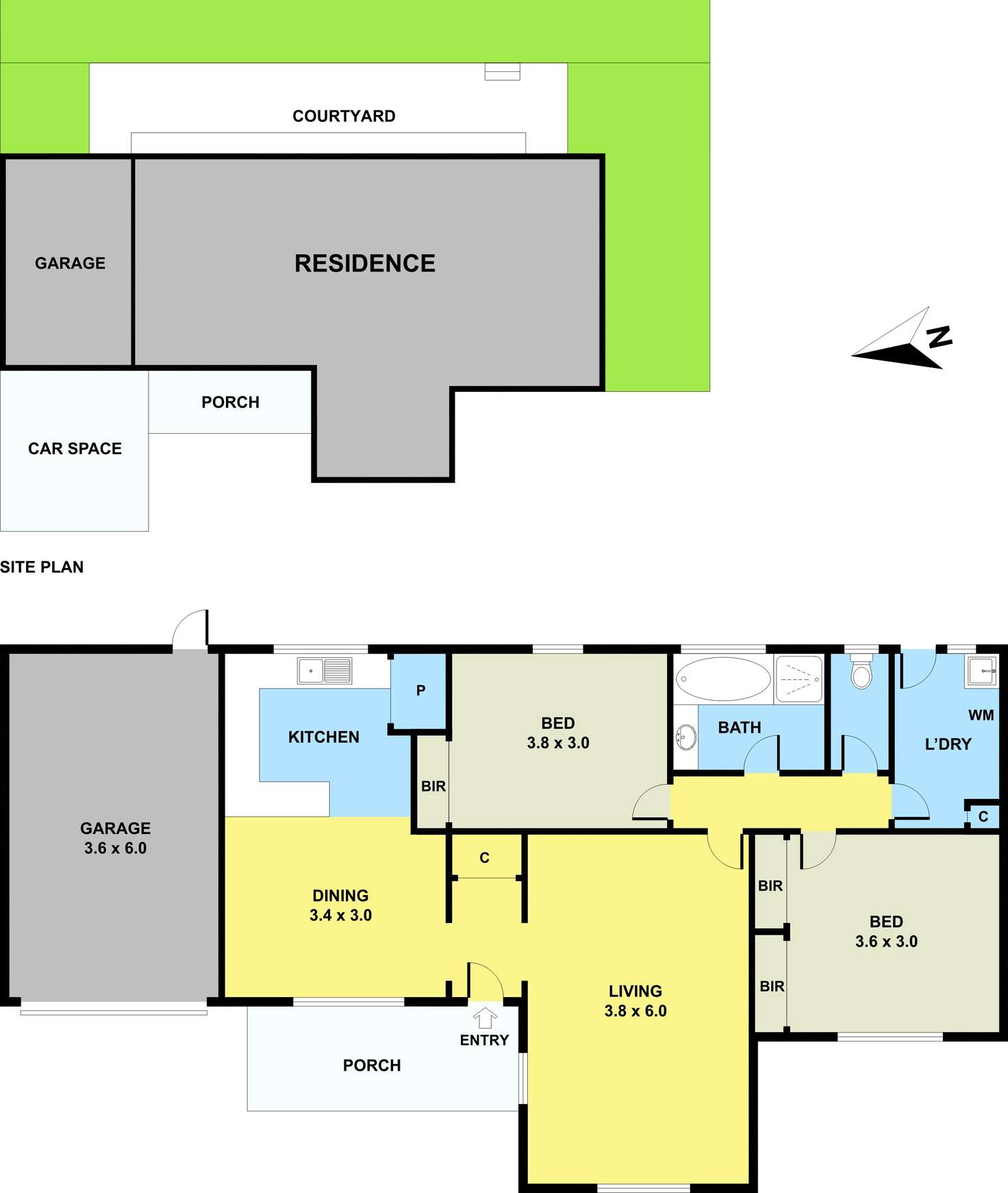 Floorplan of Homely unit listing, 18/1A Lee Street, Frankston VIC 3199