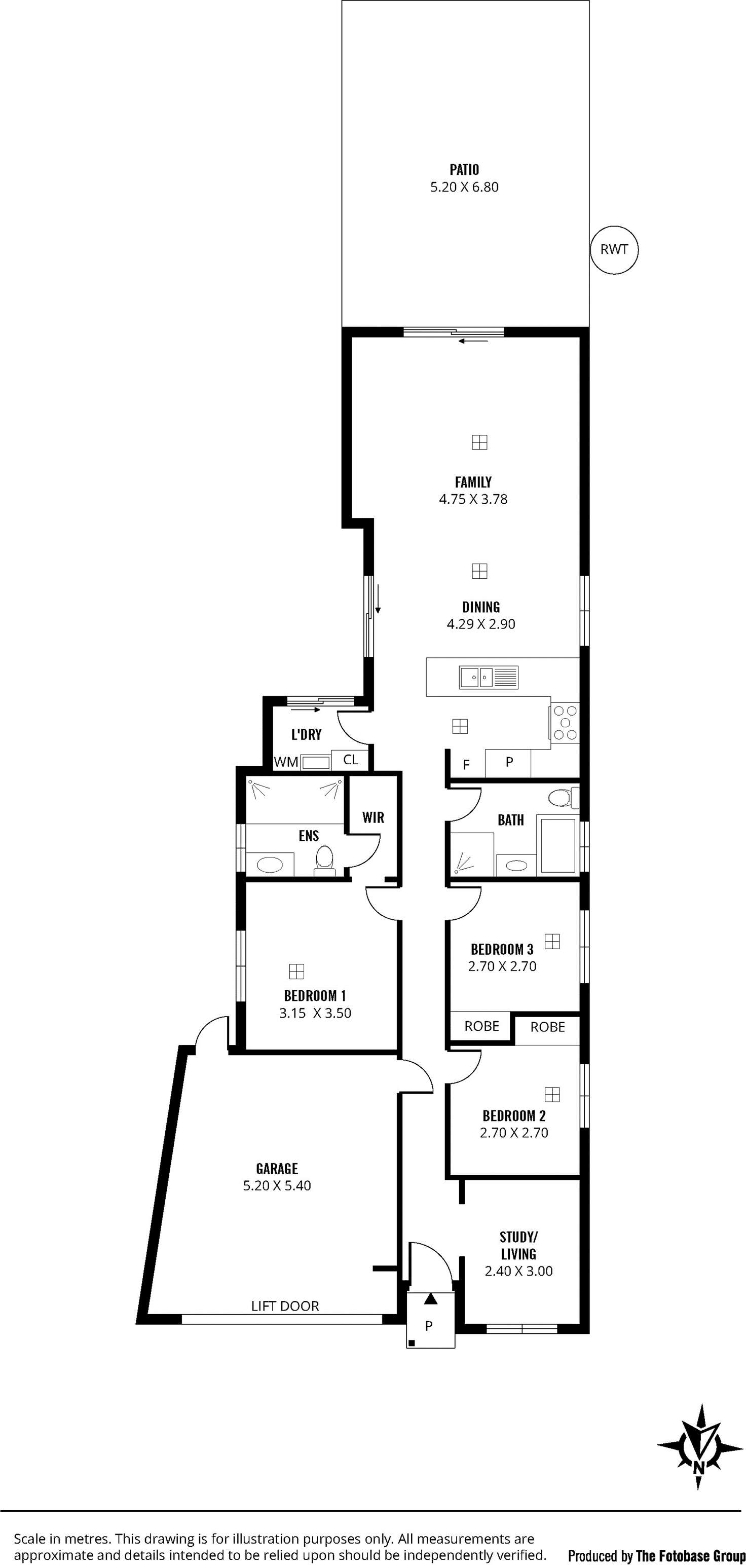 Floorplan of Homely house listing, 35a Greensview Road, Banksia Park SA 5091