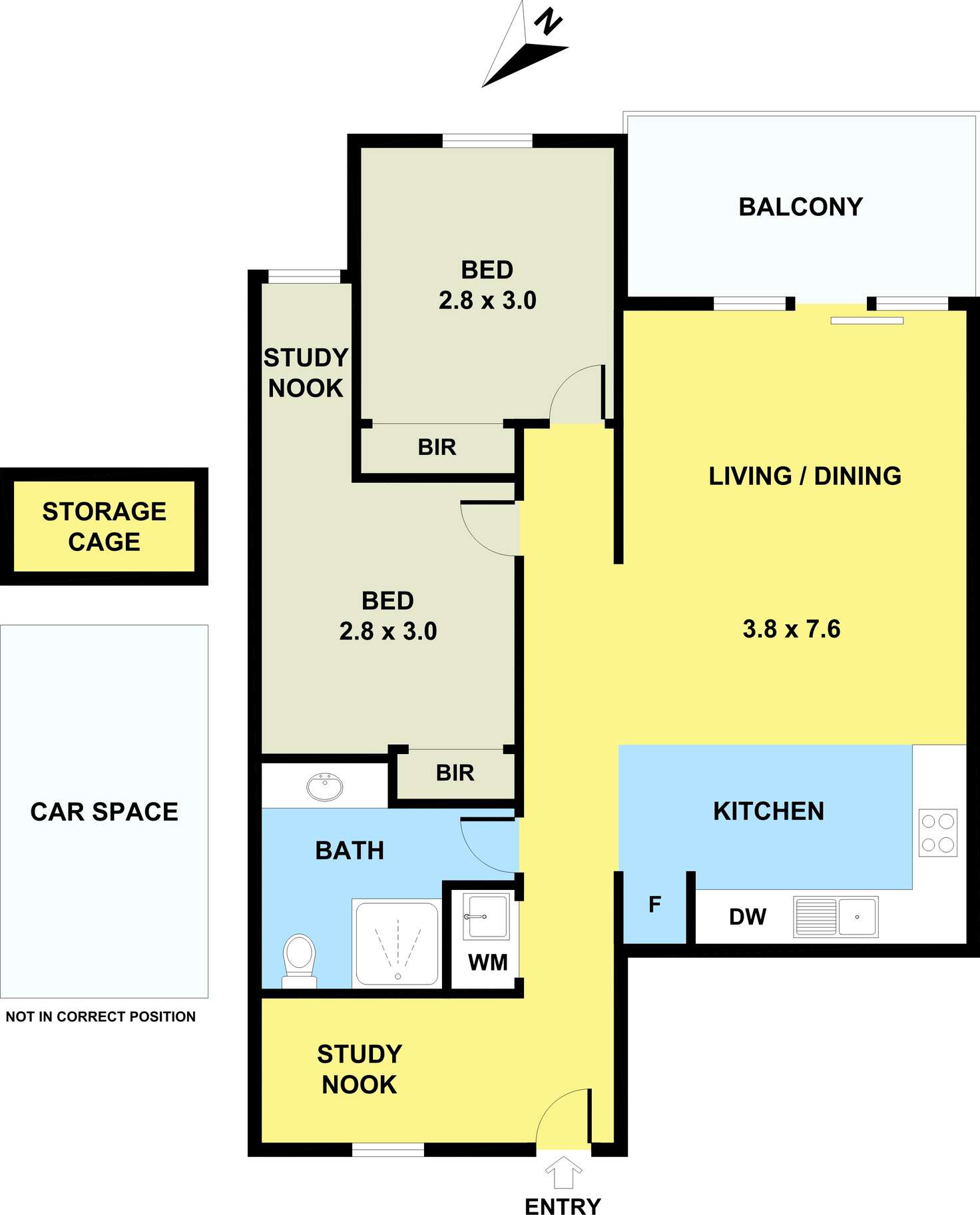 Floorplan of Homely unit listing, 118/51-53 Buckley Street, Noble Park VIC 3174