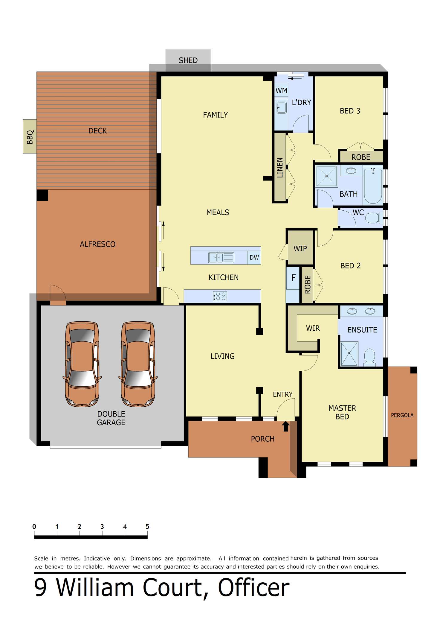 Floorplan of Homely house listing, 9 William Court, Officer VIC 3809