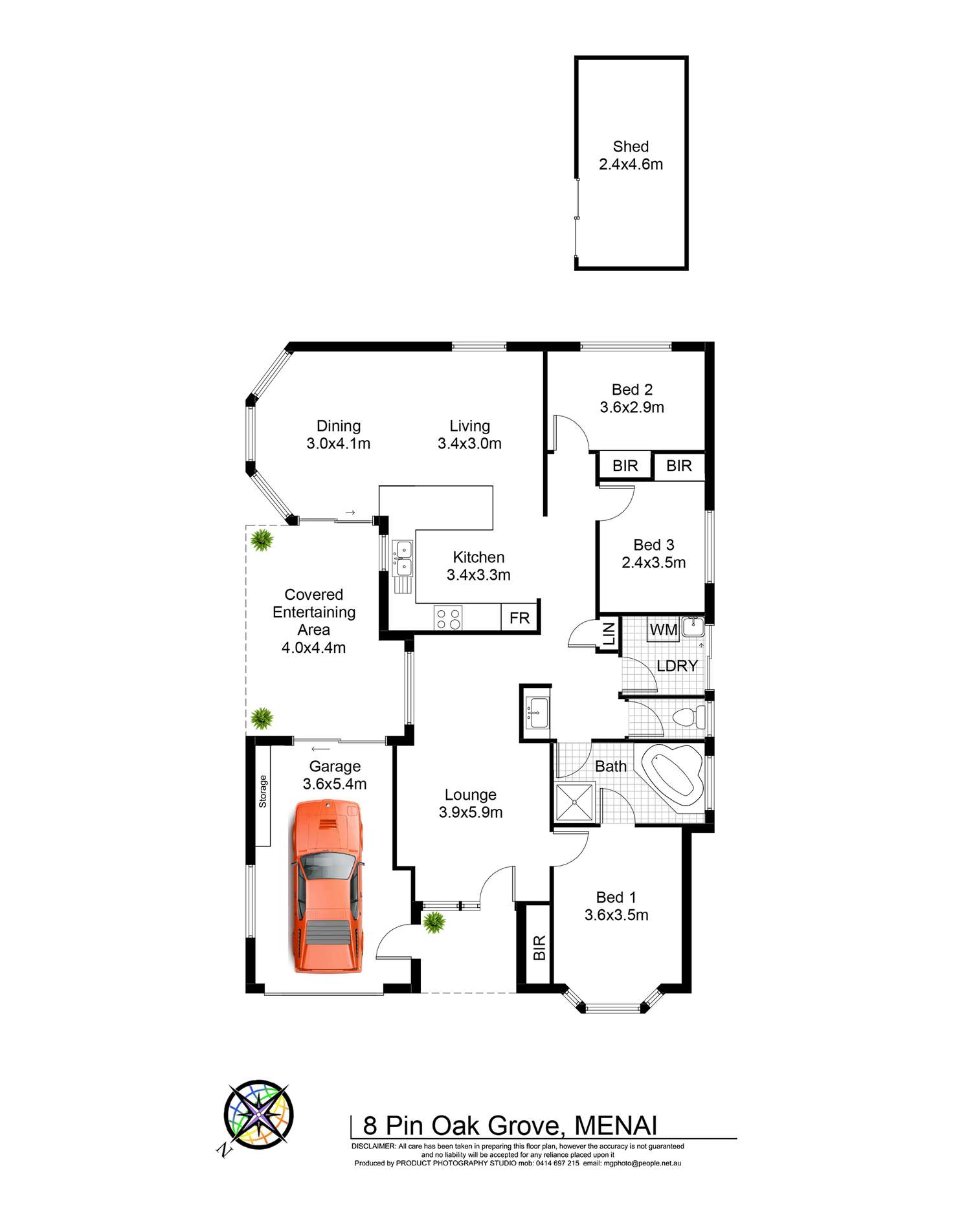 Floorplan of Homely house listing, 8 Pin Oak Grove, Menai NSW 2234