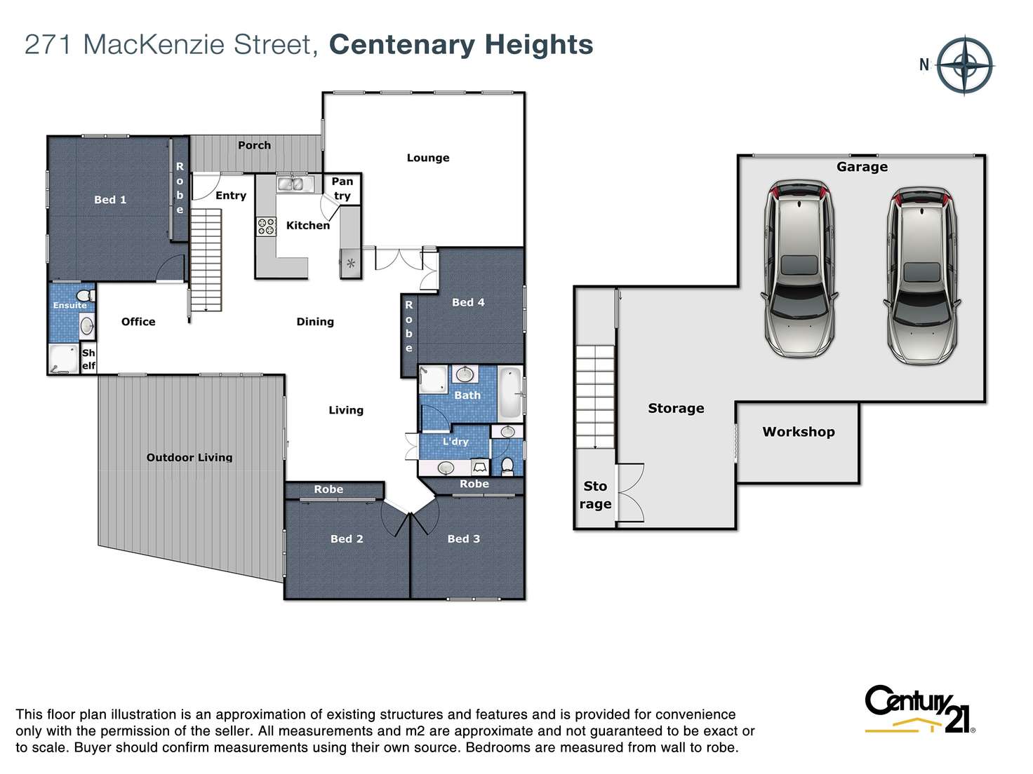 Floorplan of Homely house listing, 271 Mackenzie Street, Centenary Heights QLD 4350