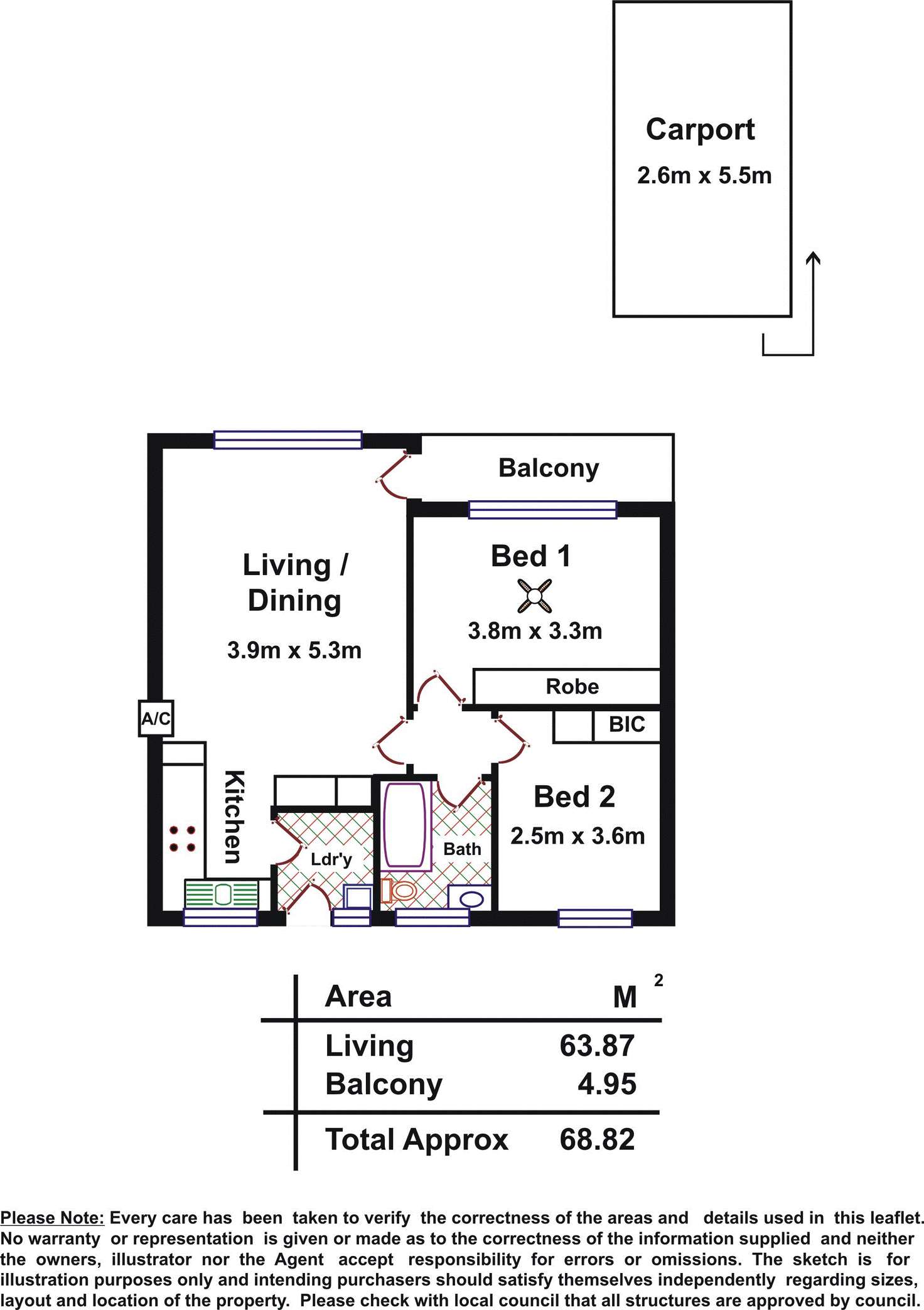 Floorplan of Homely unit listing, 6/115 Gage Street, Firle SA 5070