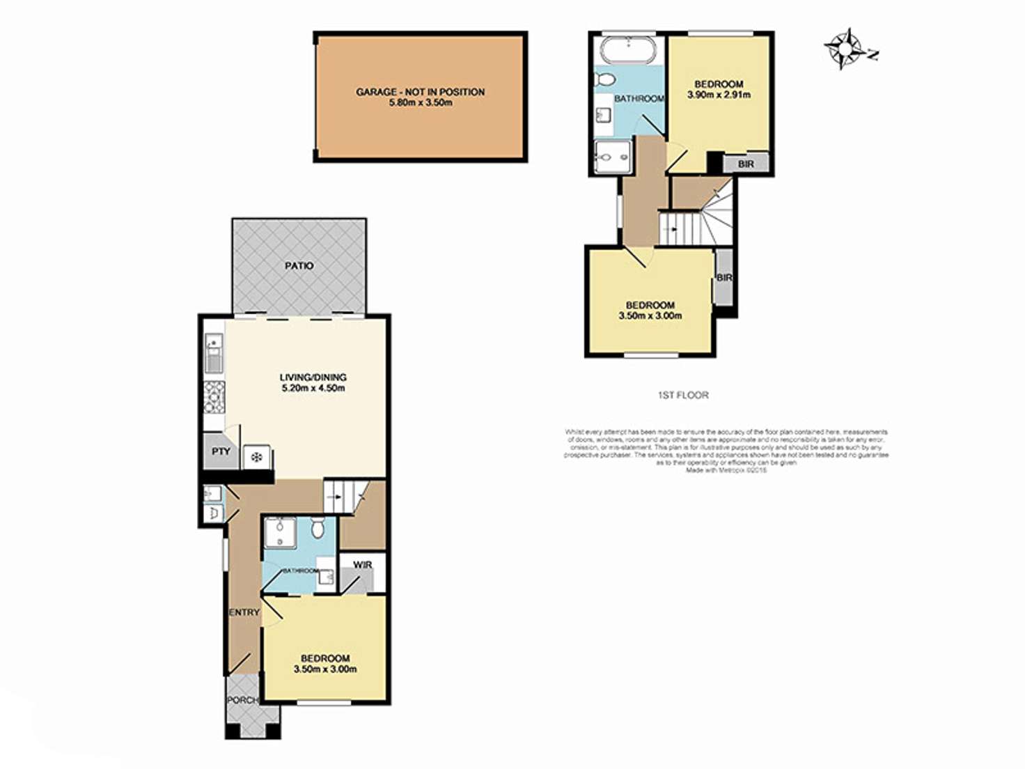 Floorplan of Homely townhouse listing, 1/9 Beddoe Avenue, Clayton VIC 3168