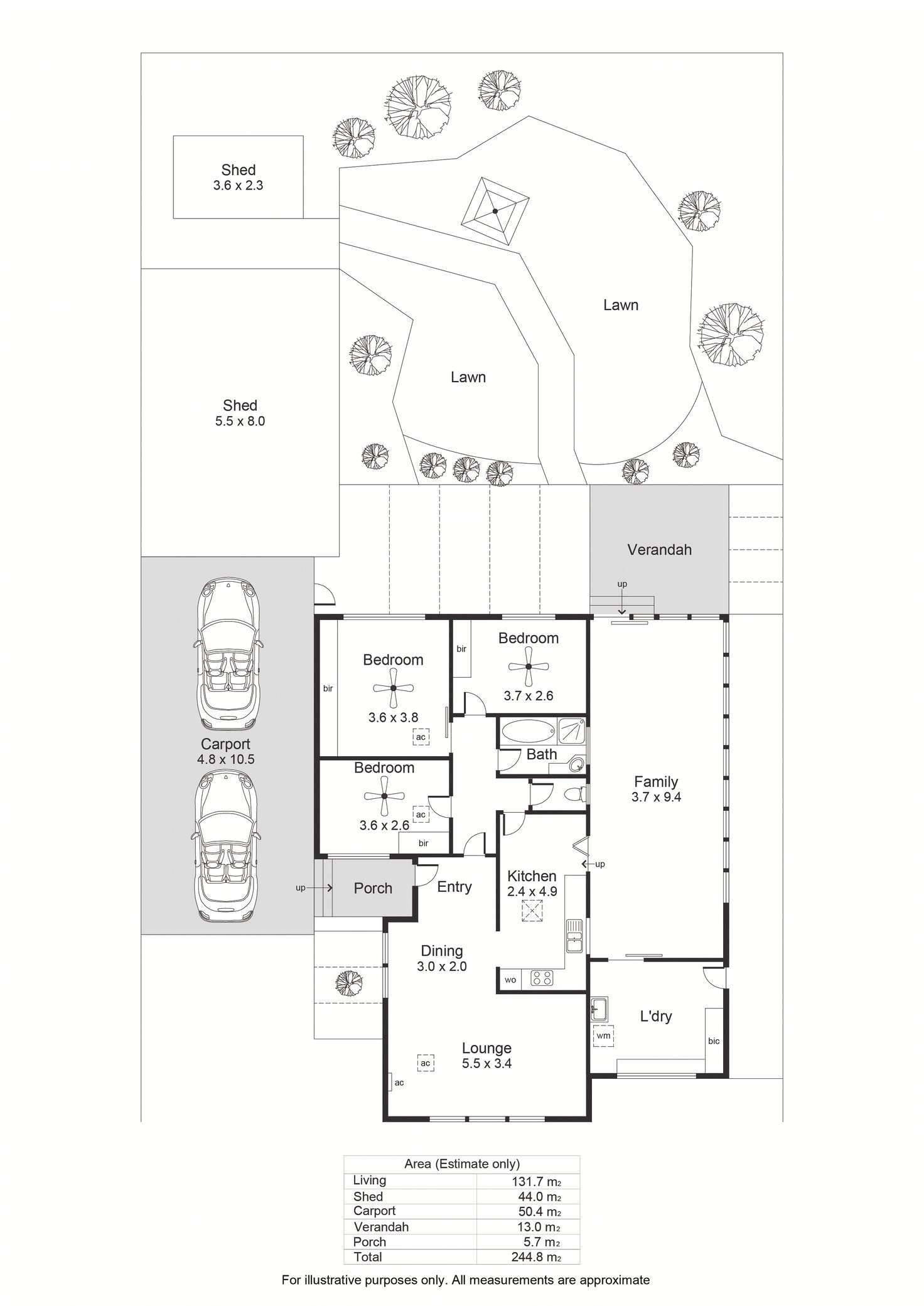 Floorplan of Homely house listing, 13 Gabriel Street, Christie Downs SA 5164