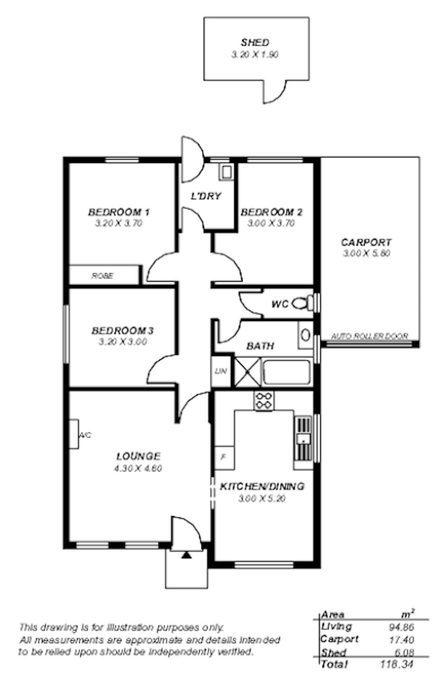 Floorplan of Homely unit listing, 2/80 Glenhelen Road, Morphett Vale SA 5162