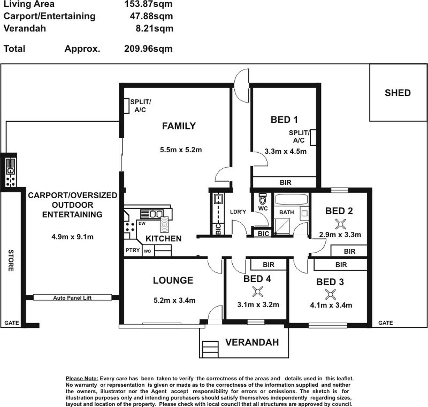 Floorplan of Homely house listing, 1 Yirra Crescent, Ingle Farm SA 5098