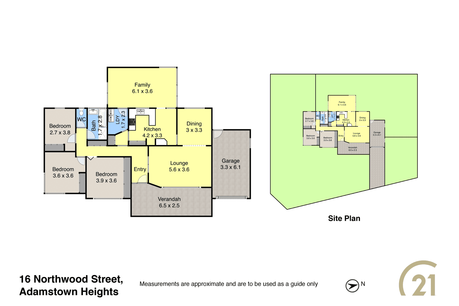 Floorplan of Homely house listing, 16 Northwood Street, Adamstown Heights NSW 2289