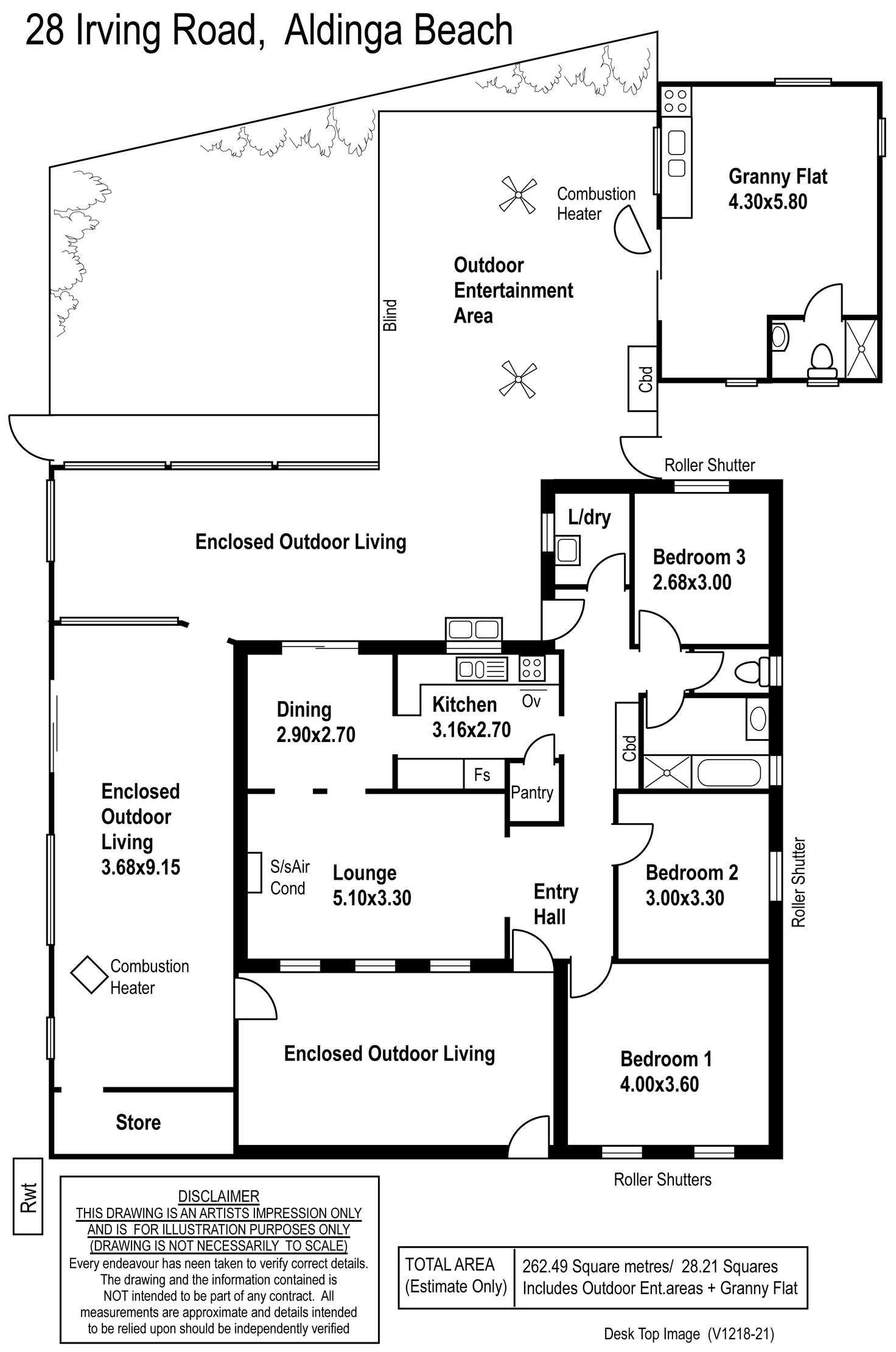 Floorplan of Homely house listing, 28 Irving Road, Aldinga Beach SA 5173