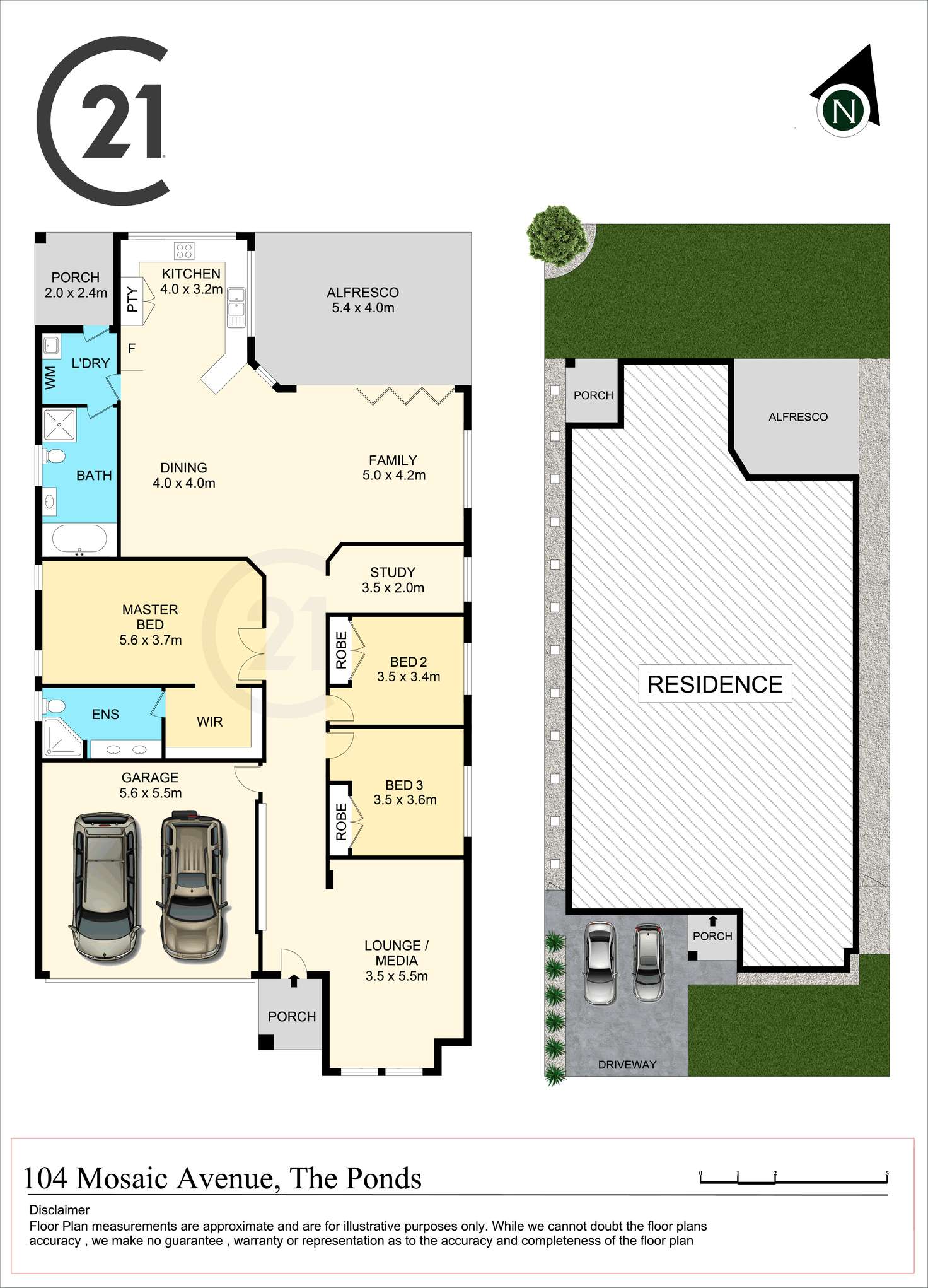 Floorplan of Homely house listing, 104 Mosaic Avenue, The Ponds NSW 2769