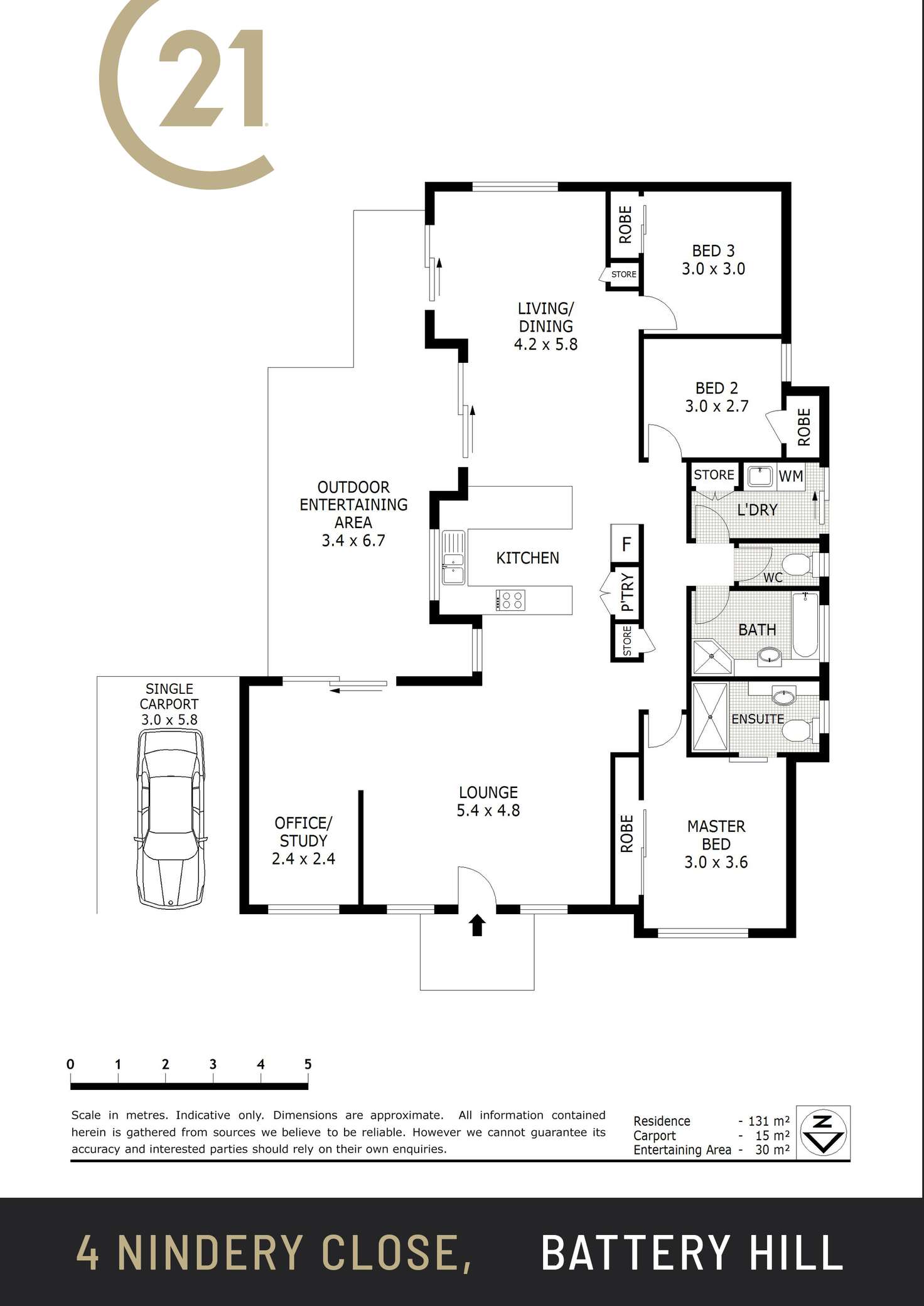 Floorplan of Homely house listing, 4 Ninderry Close, Battery Hill QLD 4551