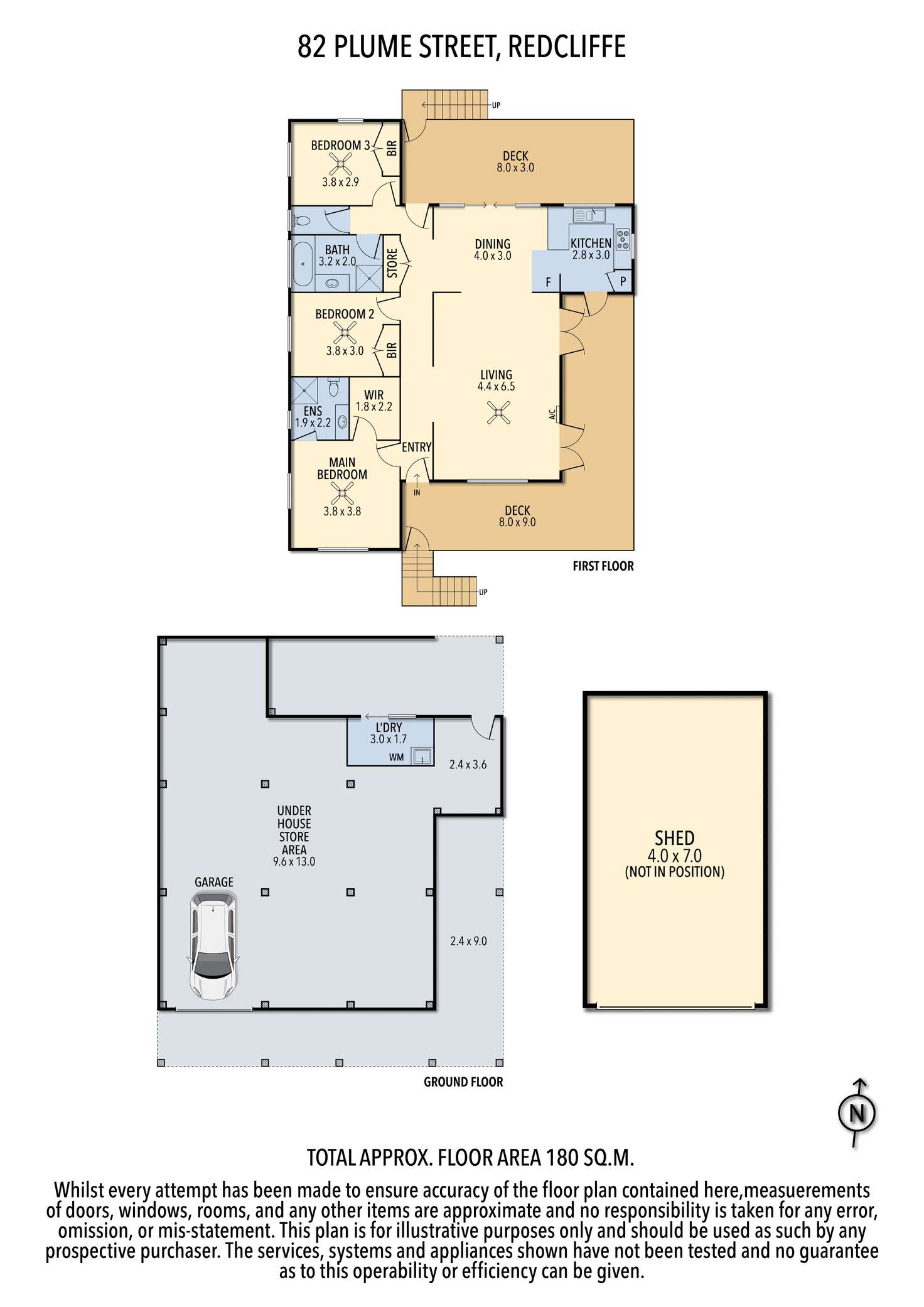 Floorplan of Homely house listing, 82 Plume Street, Redcliffe QLD 4020