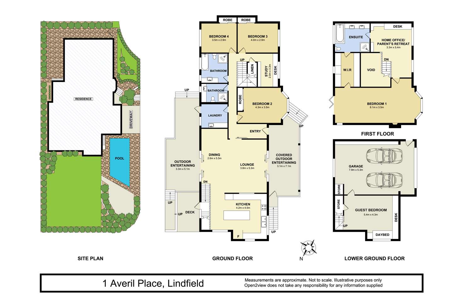 Floorplan of Homely house listing, 1 Averil Place, Lindfield NSW 2070