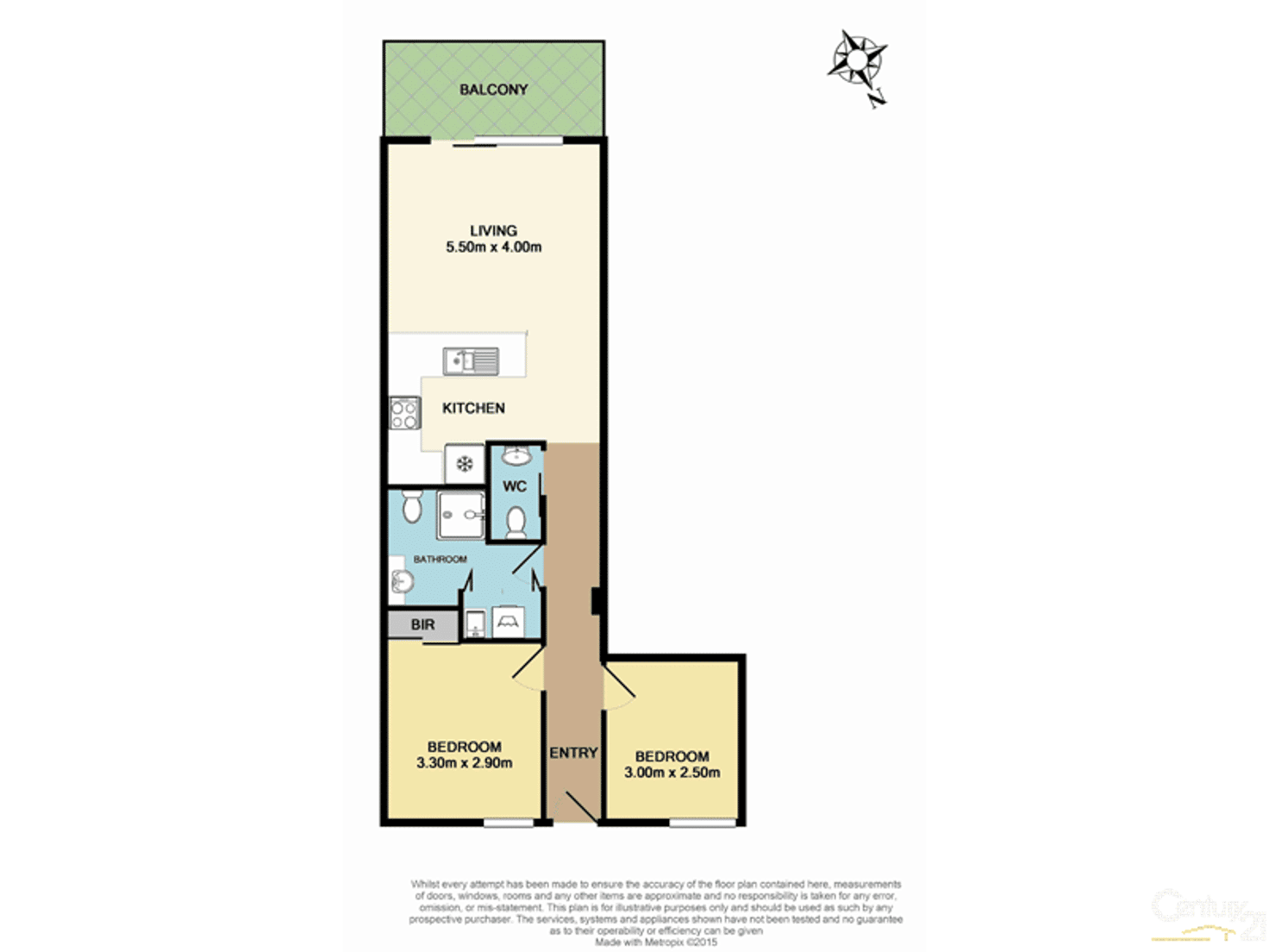 Floorplan of Homely apartment listing, 2/3 Rusden Place, Notting Hill VIC 3168