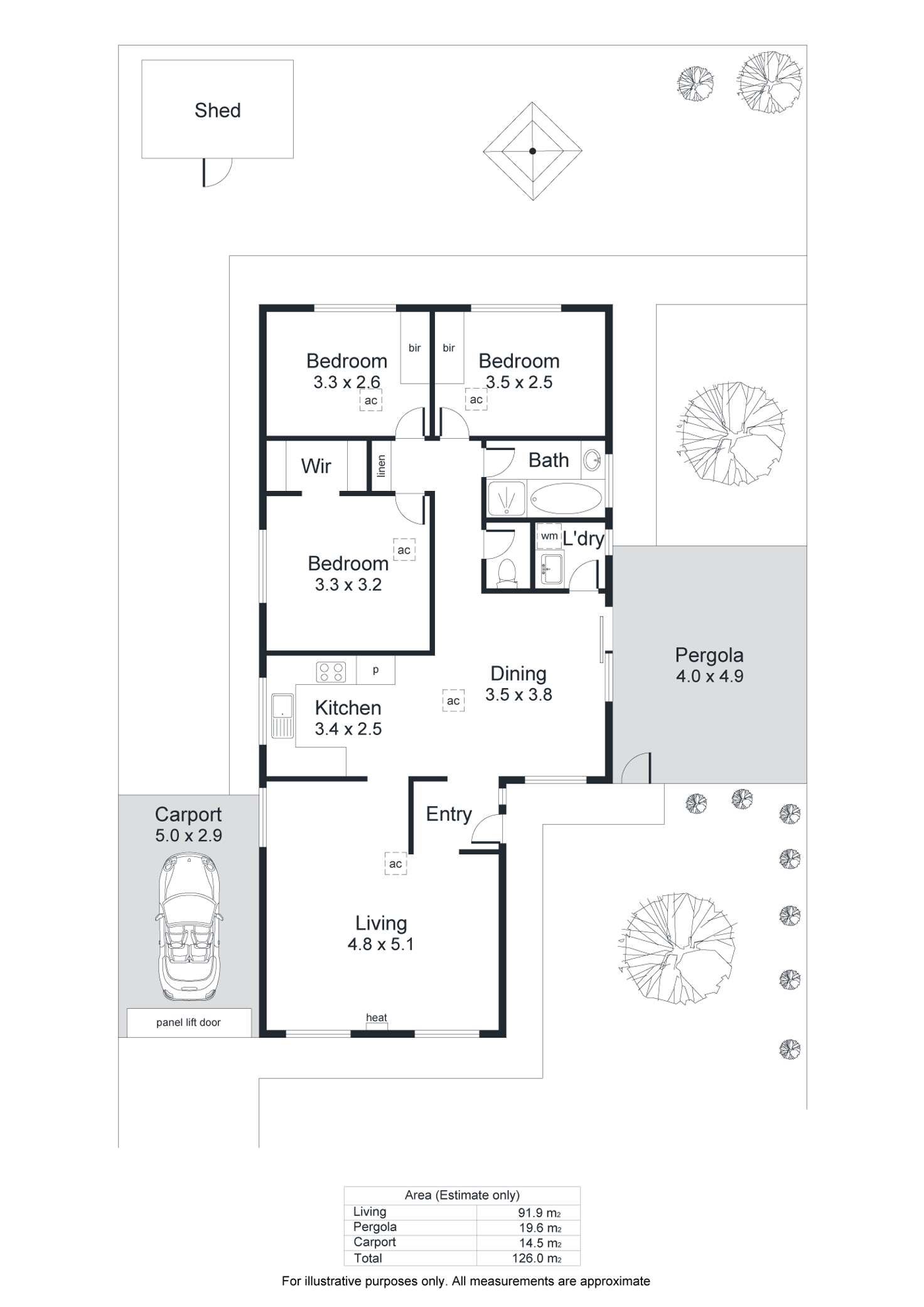 Floorplan of Homely house listing, 8 Chappel Avenue, Morphett Vale SA 5162