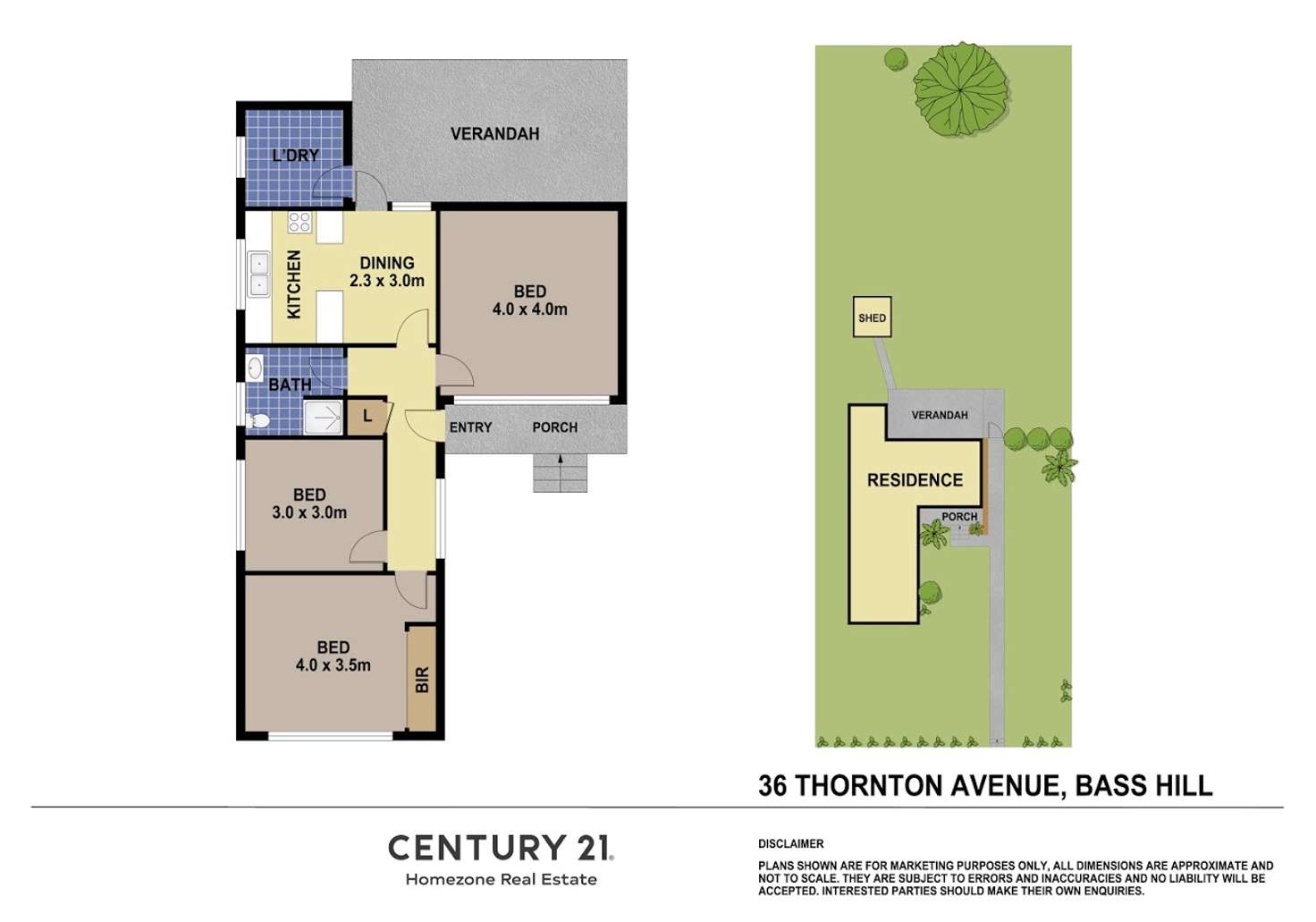 Floorplan of Homely house listing, 36 Thornton Avenue, Bass Hill NSW 2197