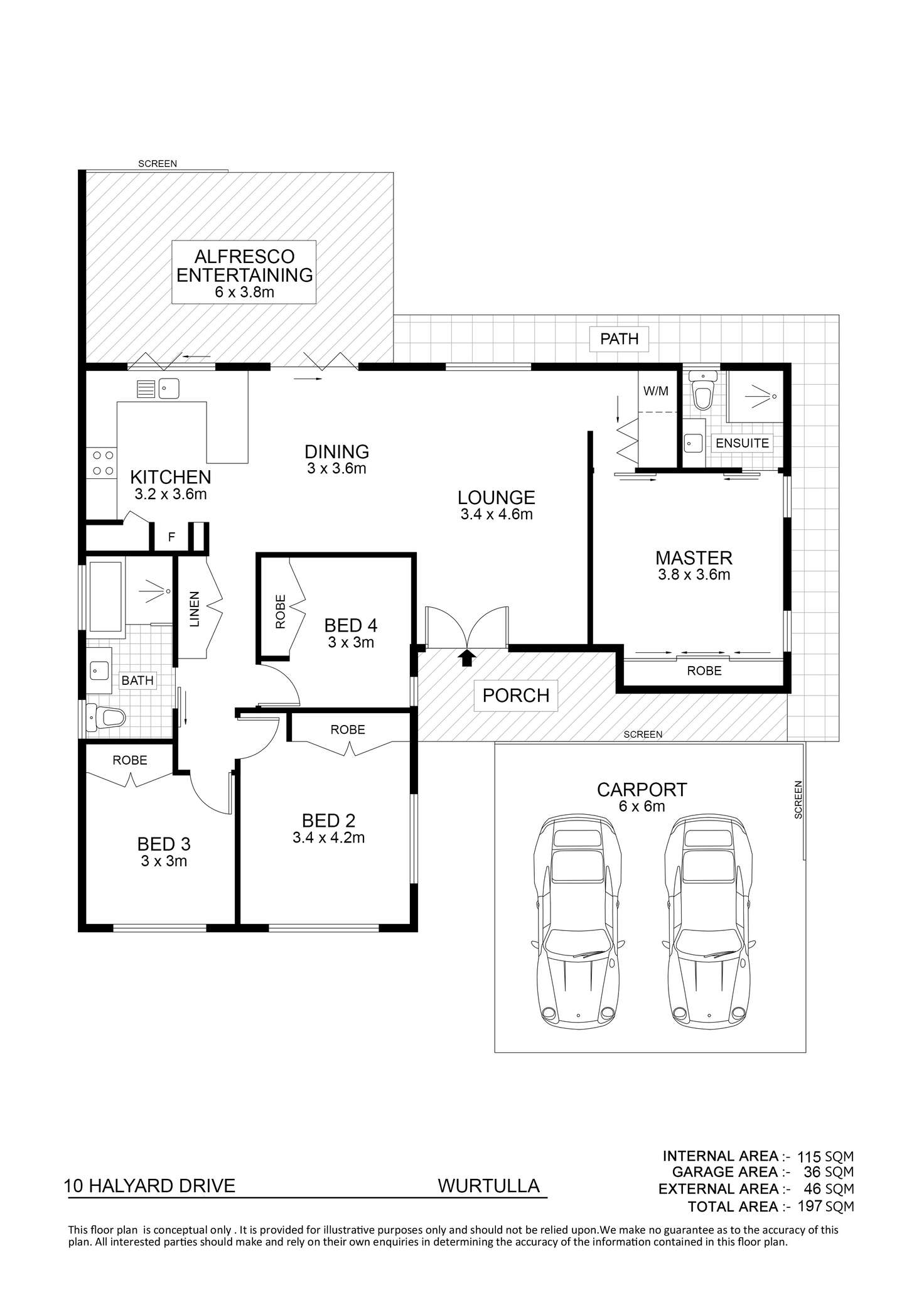 Floorplan of Homely house listing, 10 Halyard Drive, Wurtulla QLD 4575