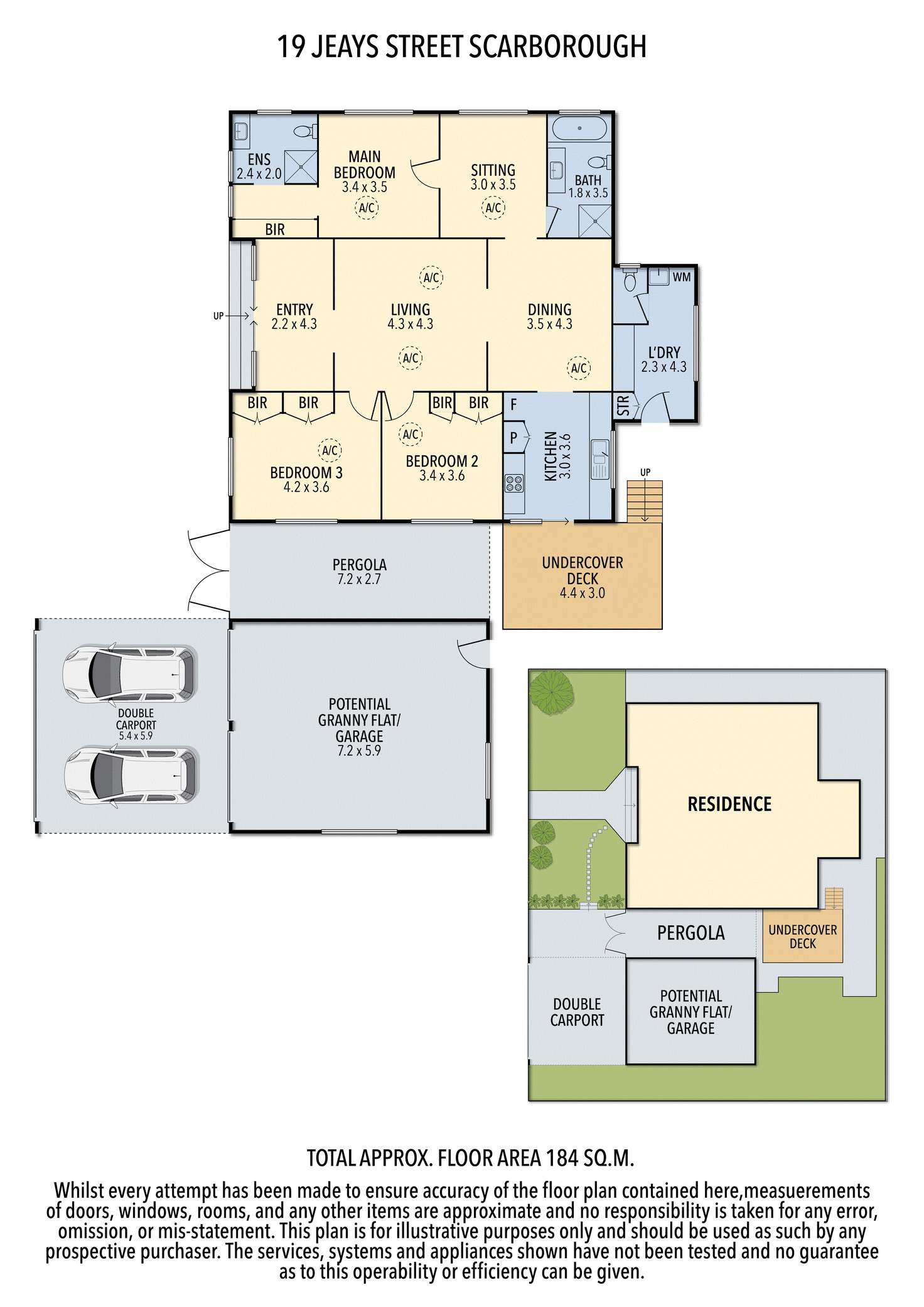 Floorplan of Homely house listing, 19 Jeays Street, Scarborough QLD 4020