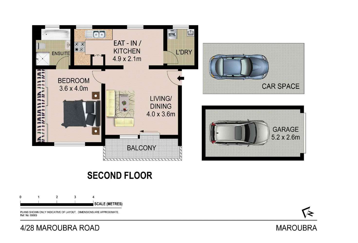 Floorplan of Homely apartment listing, 4/28 Maroubra Road, Maroubra NSW 2035